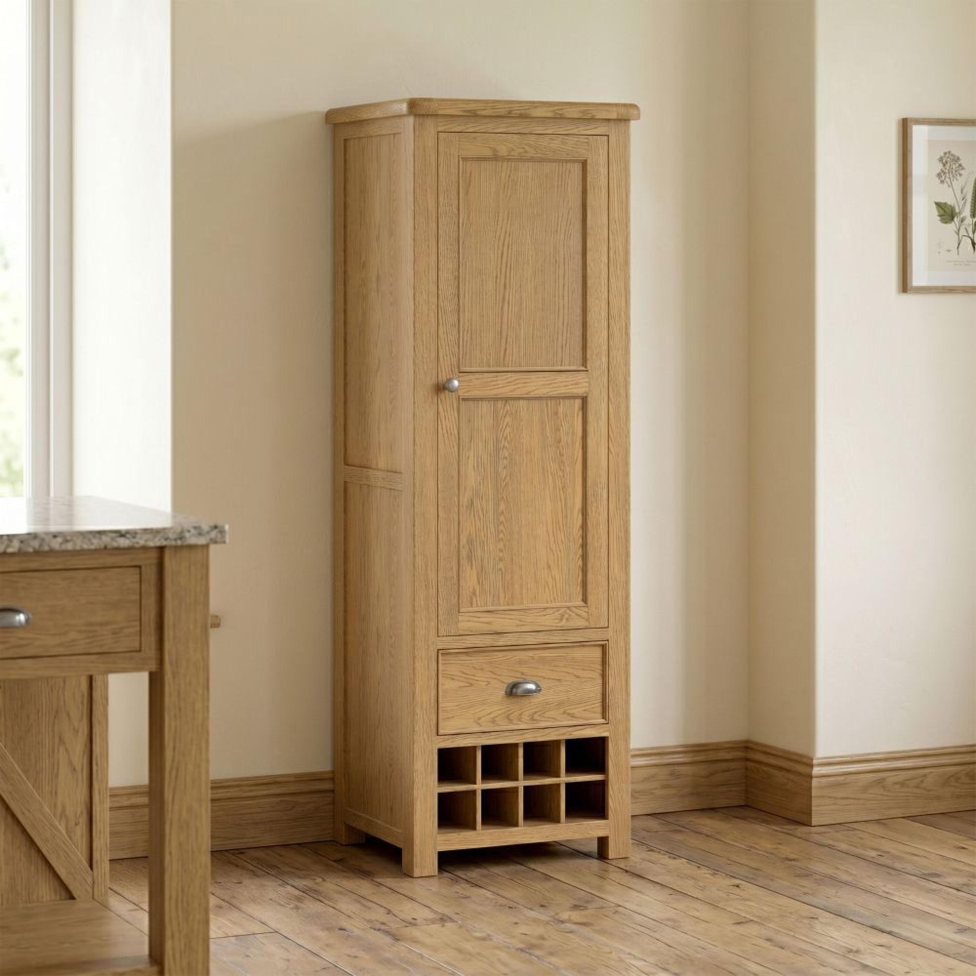 Dorchester Larder Unit - 1 Door - 2 Drawer - Rustic Oak