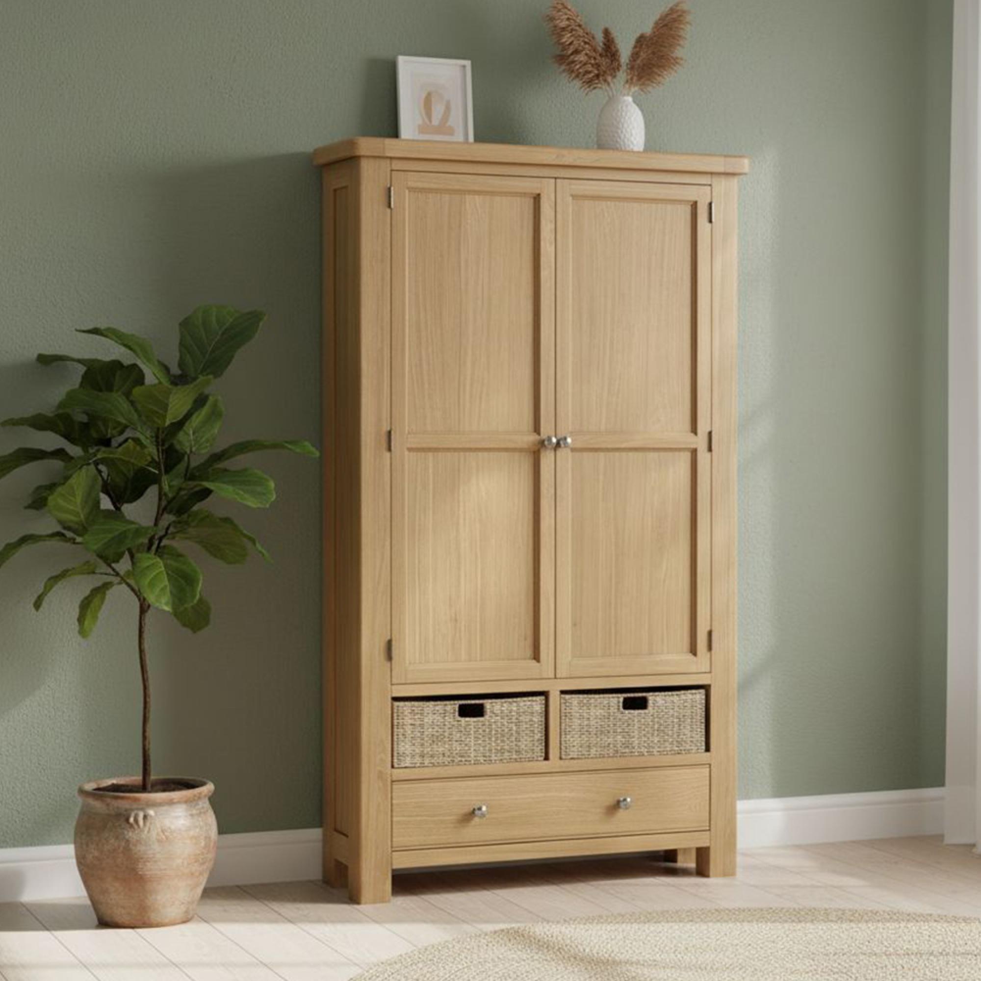 Normandy Larder Unit - 2 Door - Oak