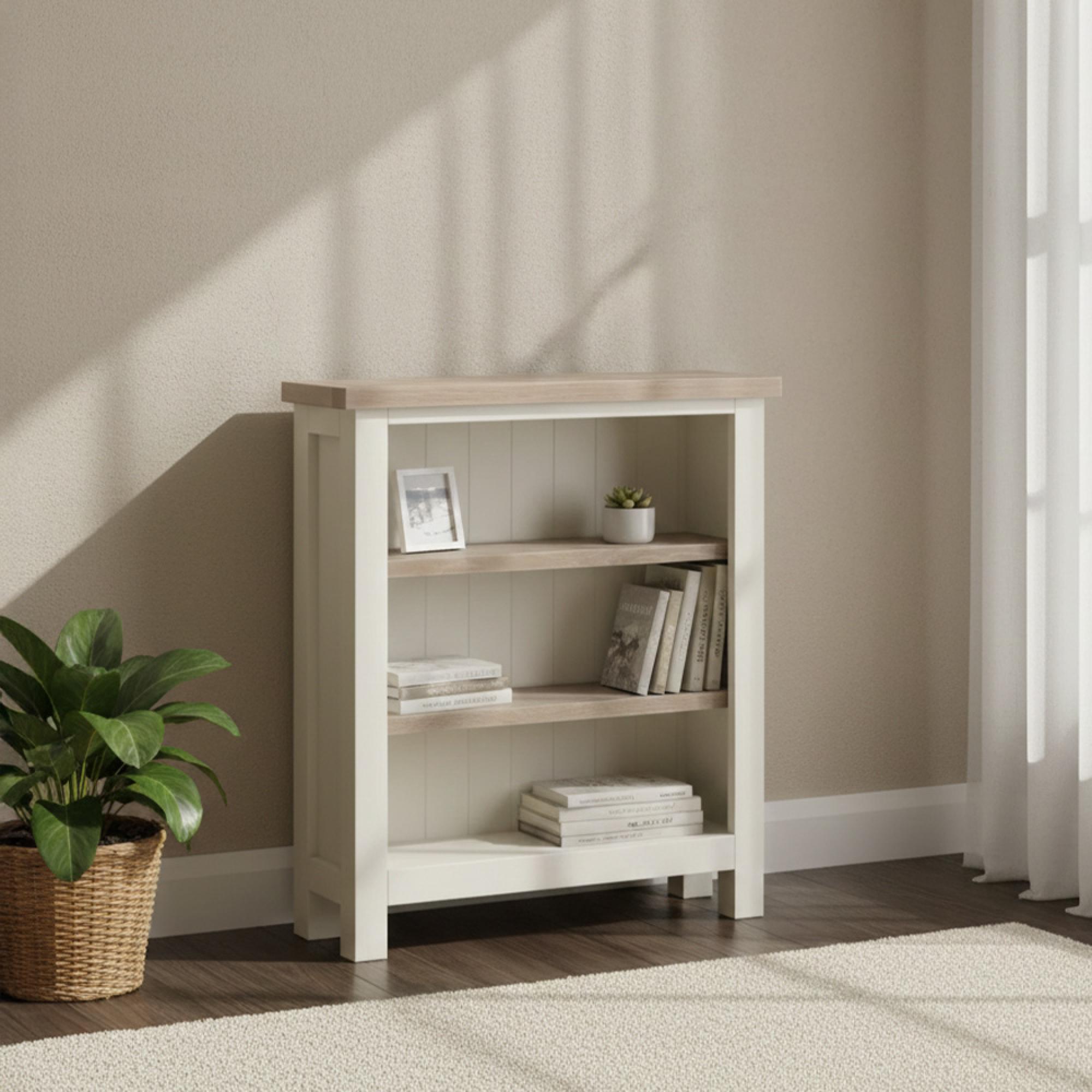 Modern Bookcase - White Painted