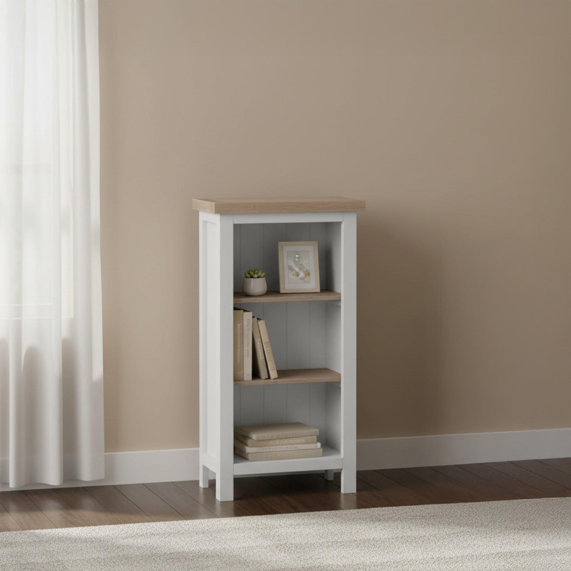 Modern Bookcase - Small - Grey Painted