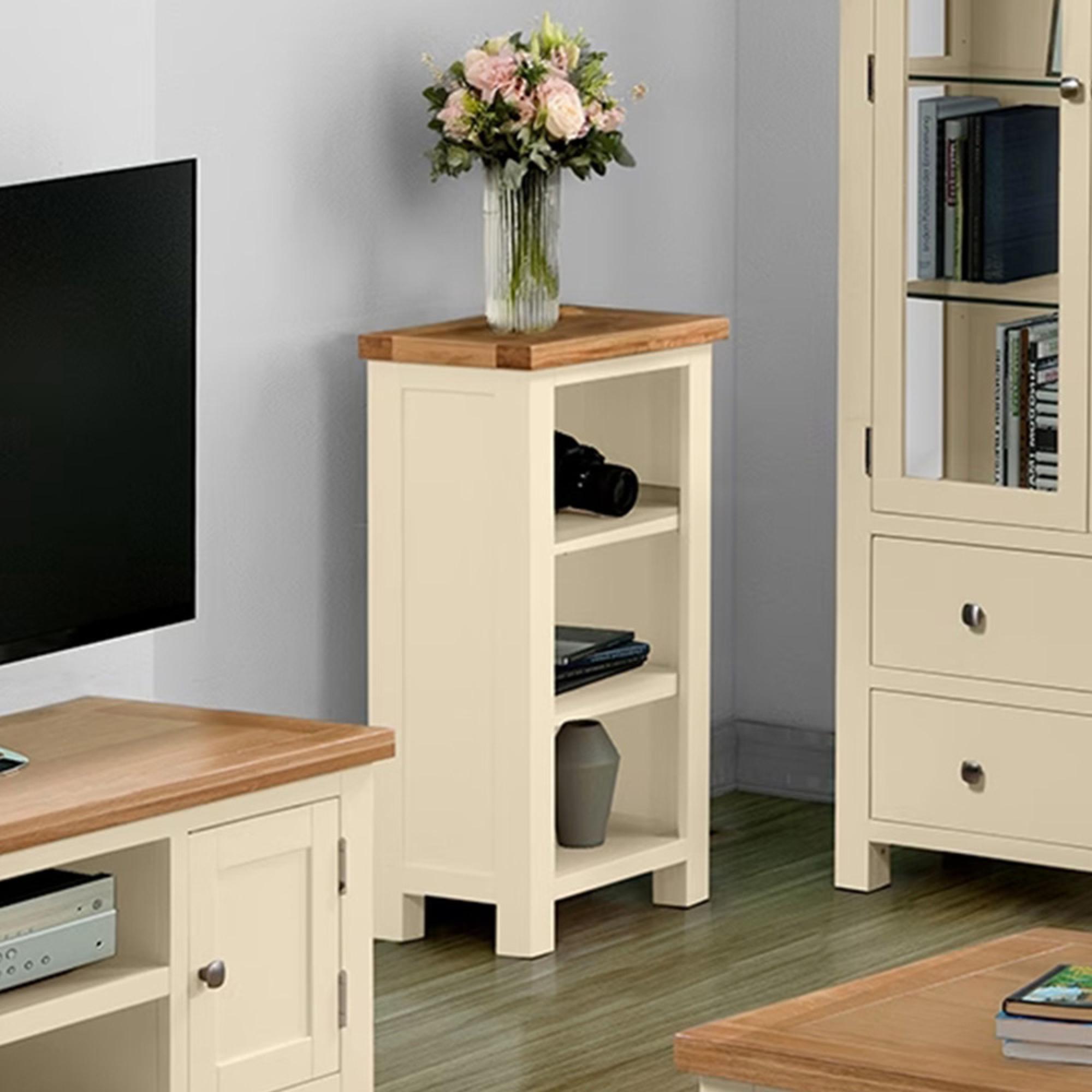 Lundy Bookcase - Small - Ivory Painted