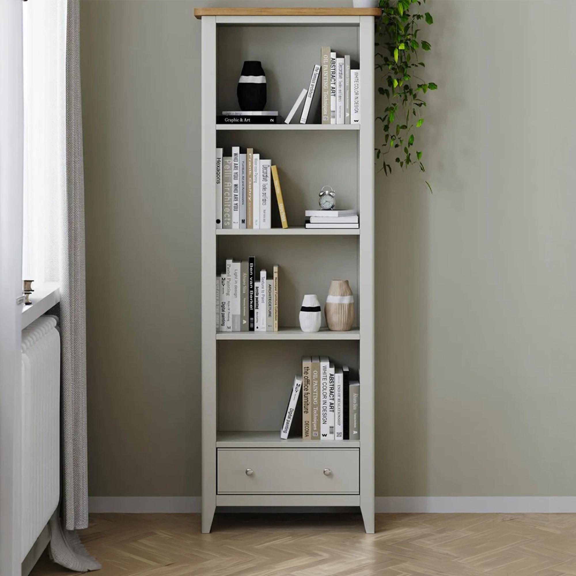 Arden Grey Painted Bookshelf