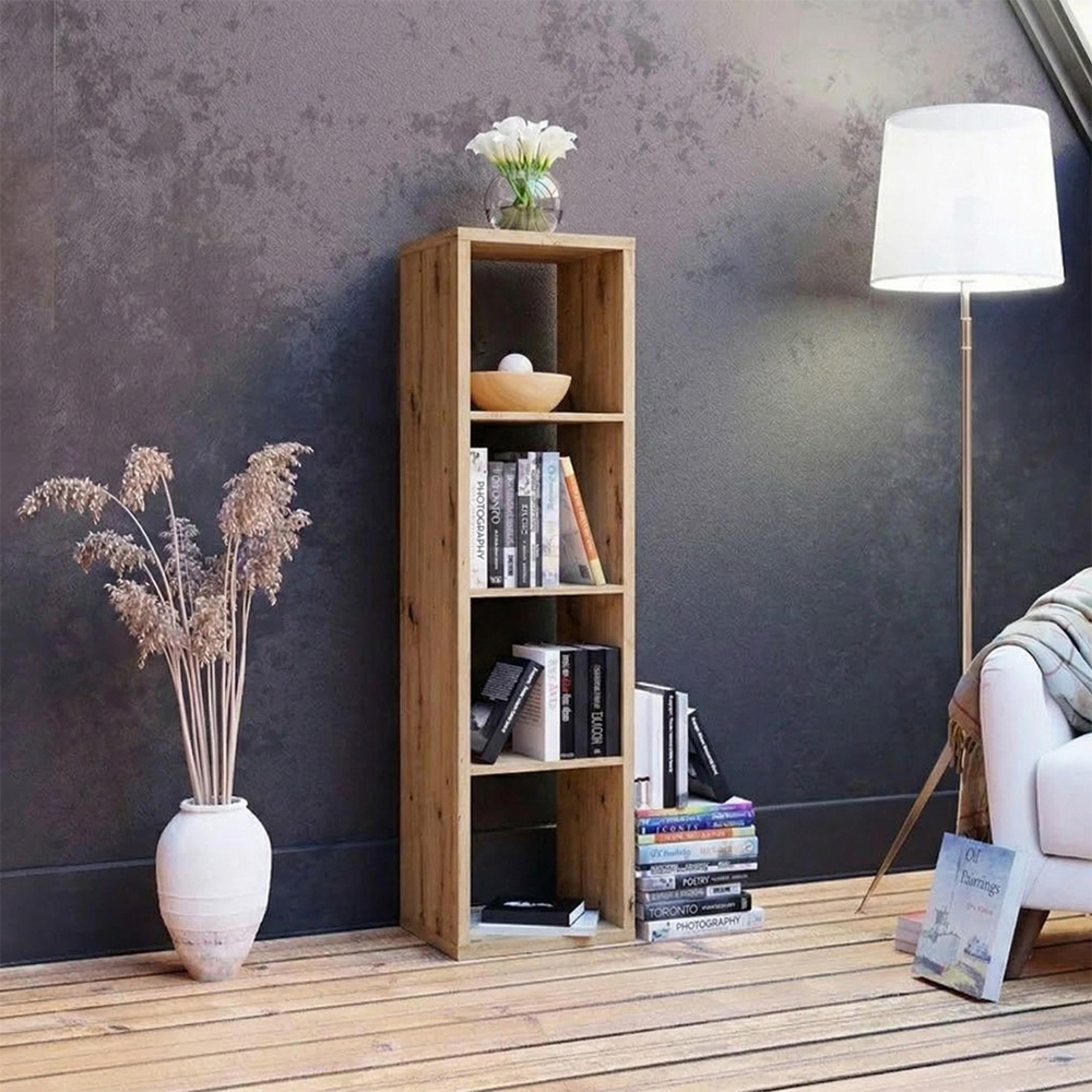 Mauro Shelving Unit - 4 Open - Artisan Oak