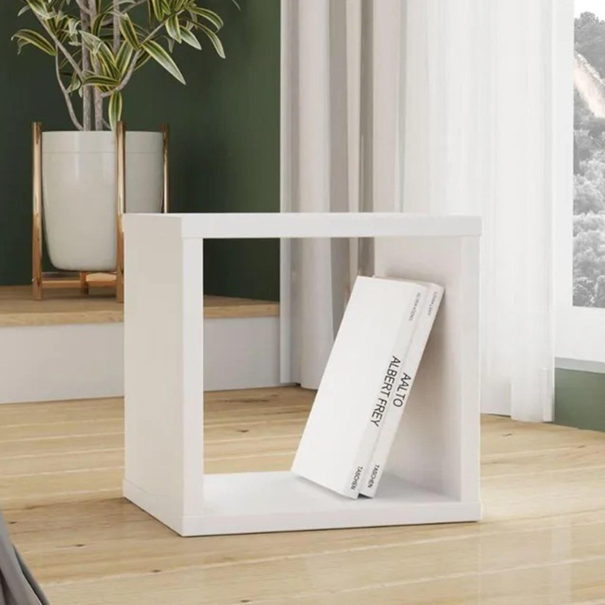 Mauro Storage Unit - Single - Open - White Gloss