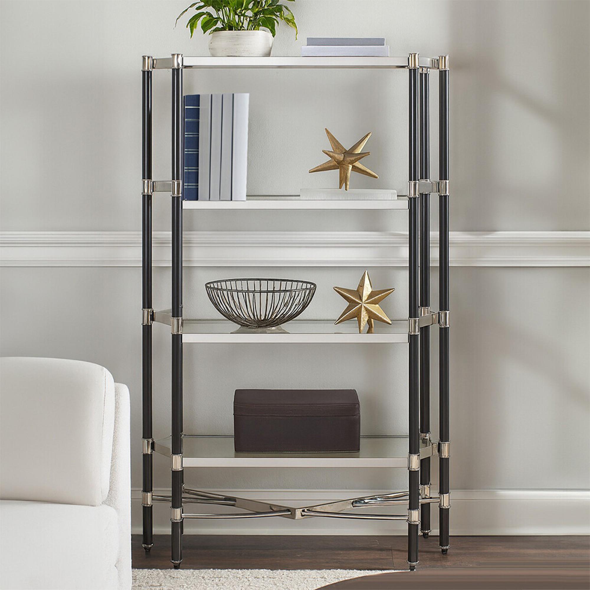 Allessi Shelving Unit - Clear Glass and Chrome - Large