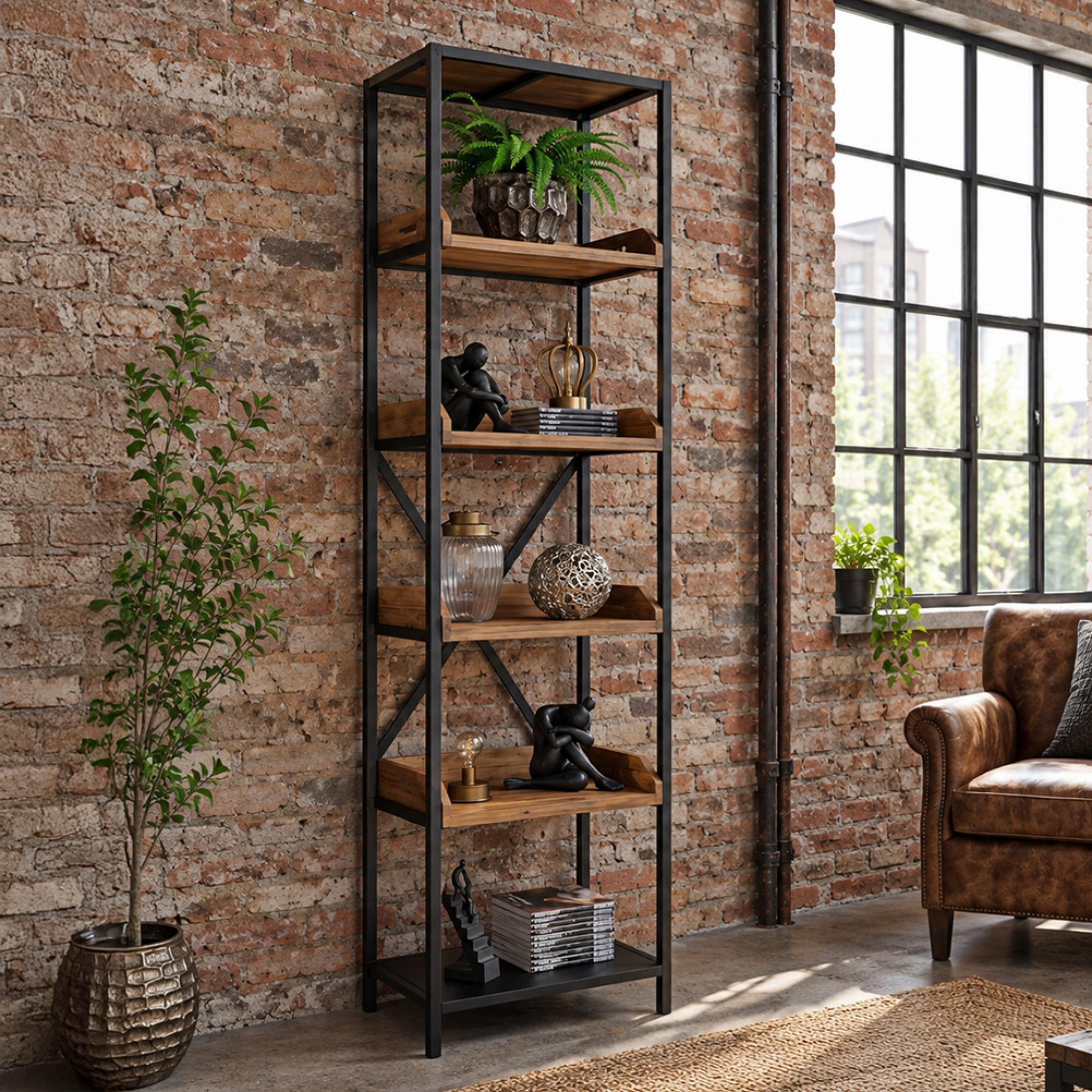 Shelves - Reclaimed Wood and Metal - Tall