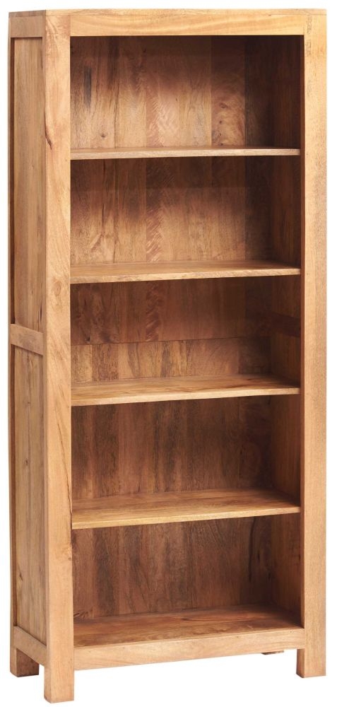 Ajmer Bookcase - Open - Light Mango Wood