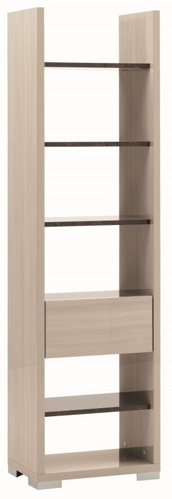 Teodora Bookcase - Cream Gloss