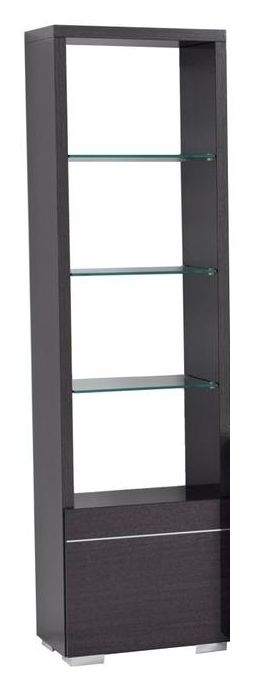 Versilia Bookcase - 1 Door LHF - Black