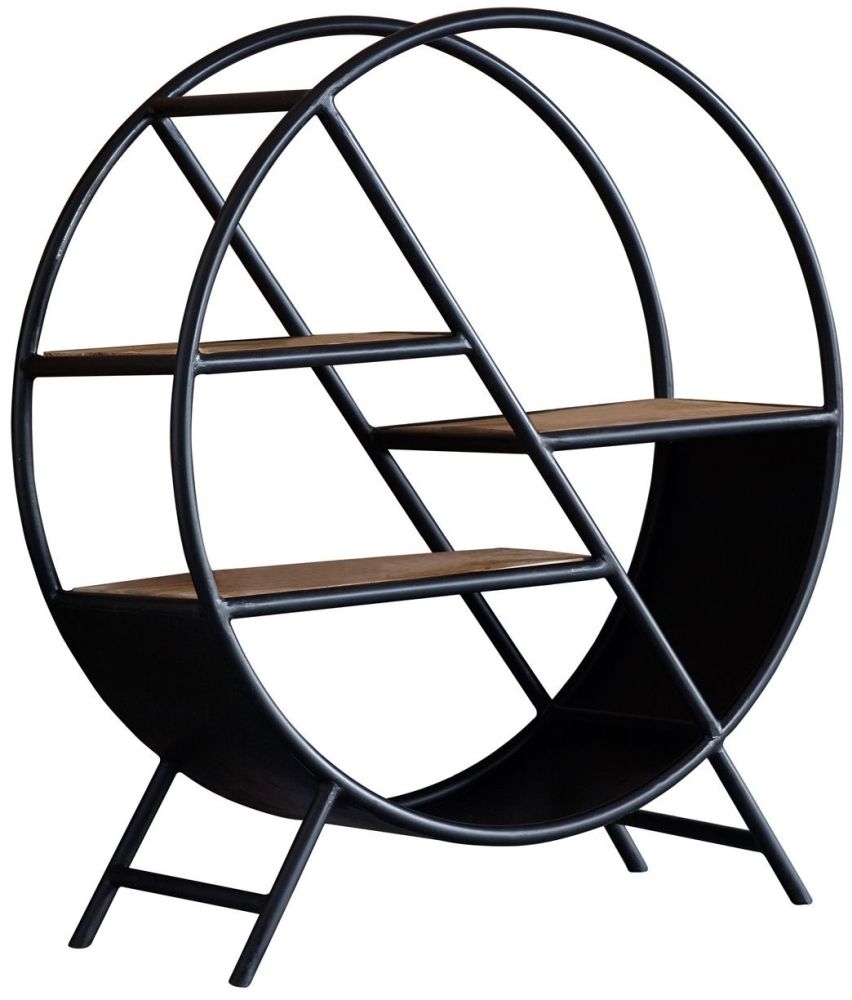 Bhuj Shelving Unit - Round - Industrial Style Metal
