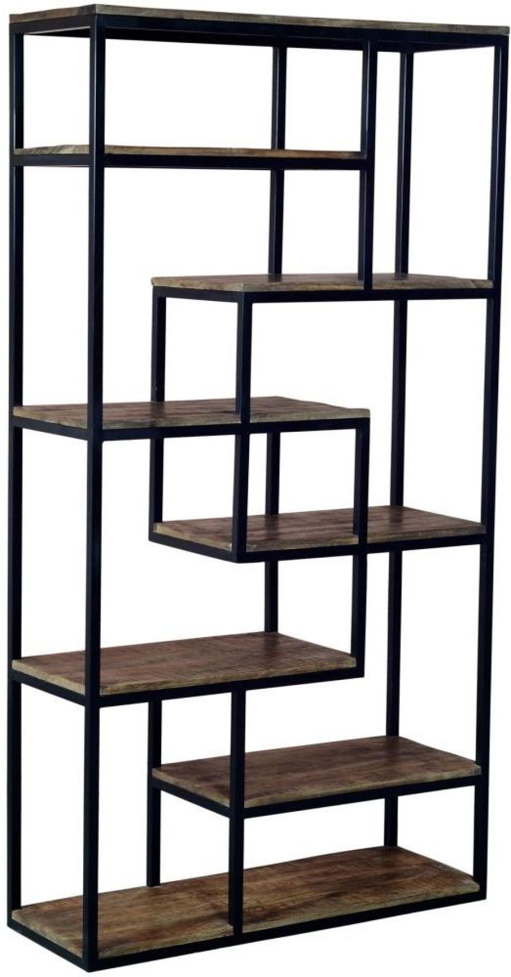 Industrial Shelf Unit - Brown and Black