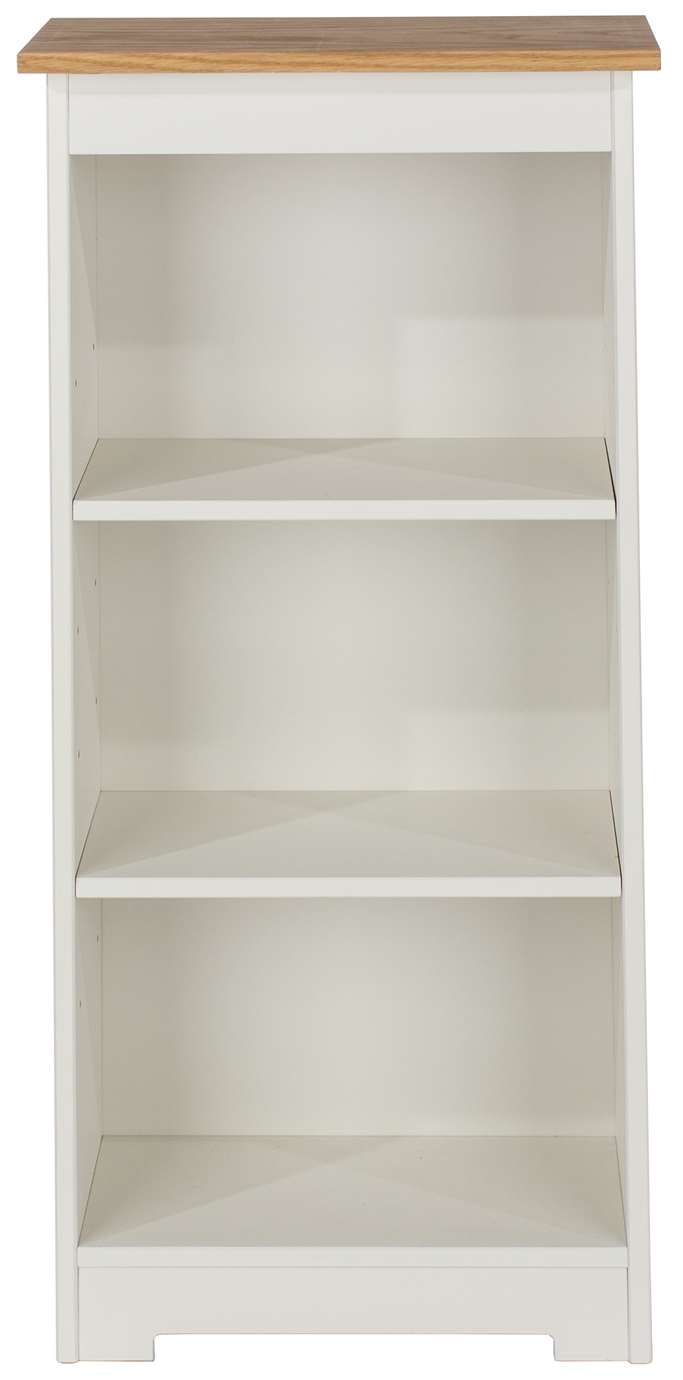 Colorado Low Narrow Bookcase - White