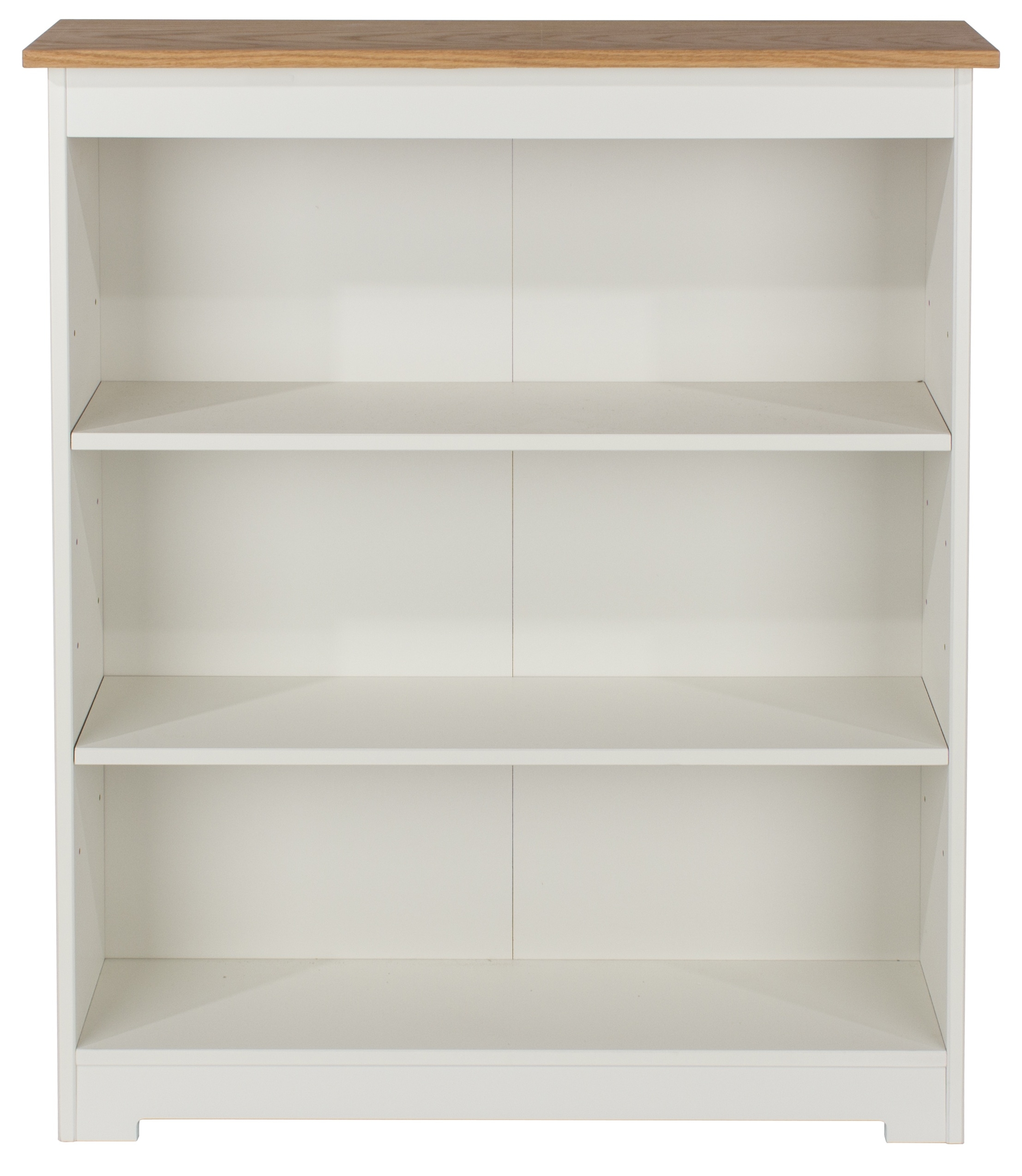 Colorado Low Wide Bookcase - White