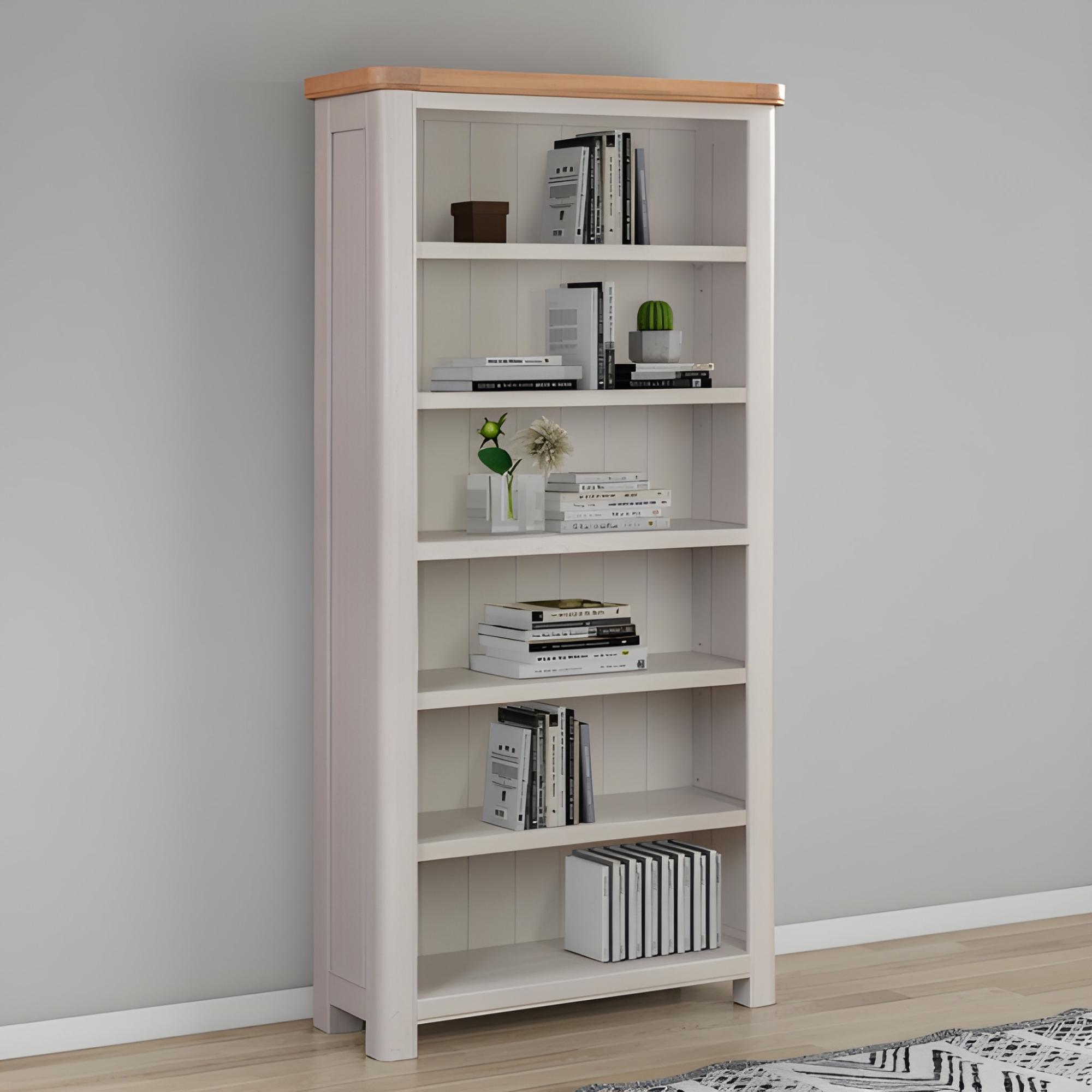 Clarion Bookcase - Oak and Grey