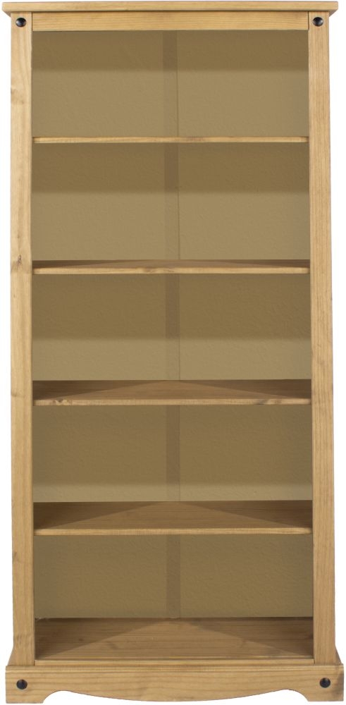 Corona Tall Bookcase - Pine Mexican