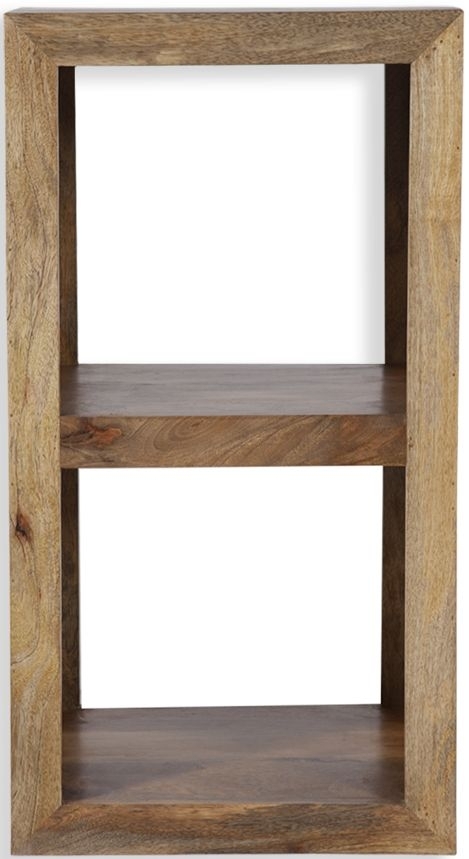 Cuban Storage Unit - 2 Hole - Vertical - Natural Mango Wood