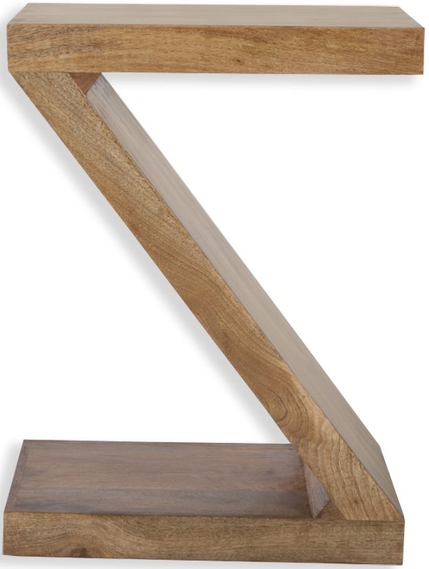 Cuban Shelving Unit - Z Shape - Natural Mango Wood