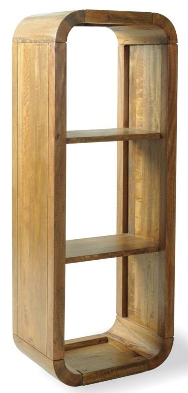Curved Edge Bookshelf - Tall - Mango Wood