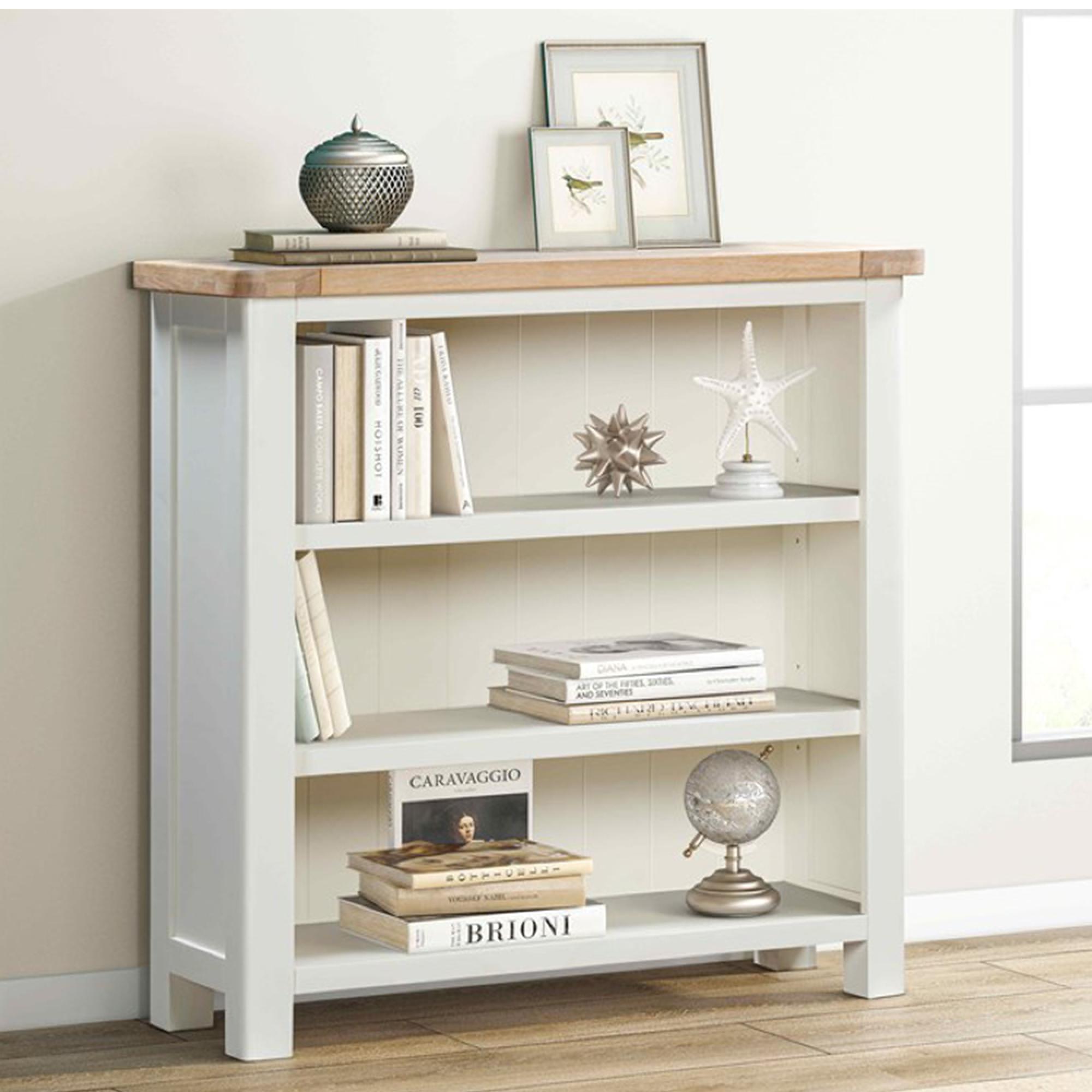 Hayley Bookcase - Small - Oak and White