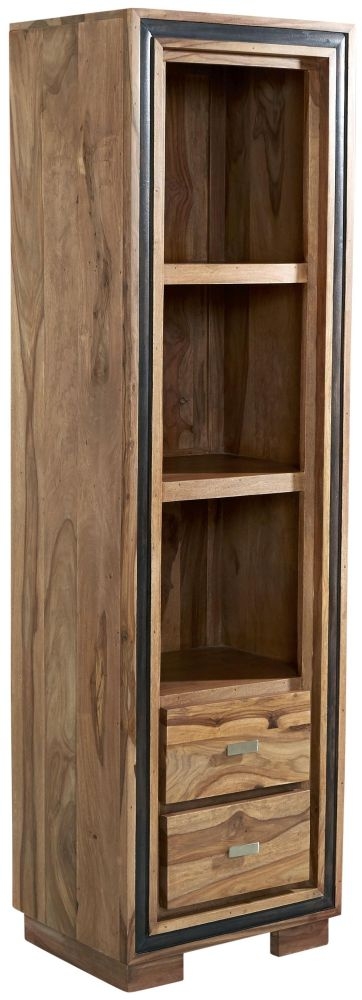 Hubli Bookcase - Narrow - Solid Sheesham Wood