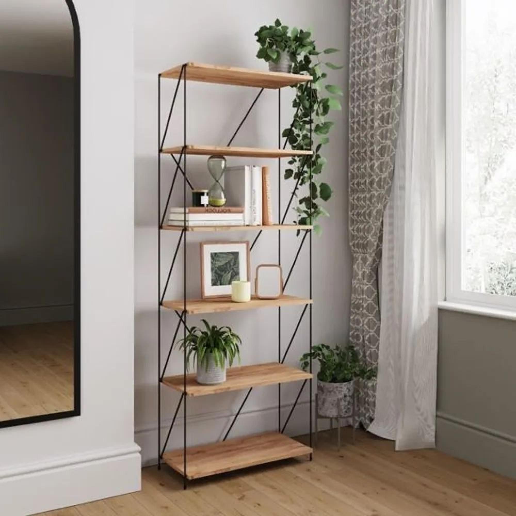 Lewis Bookcase - Tall - Storage Unit - Wotan Oak