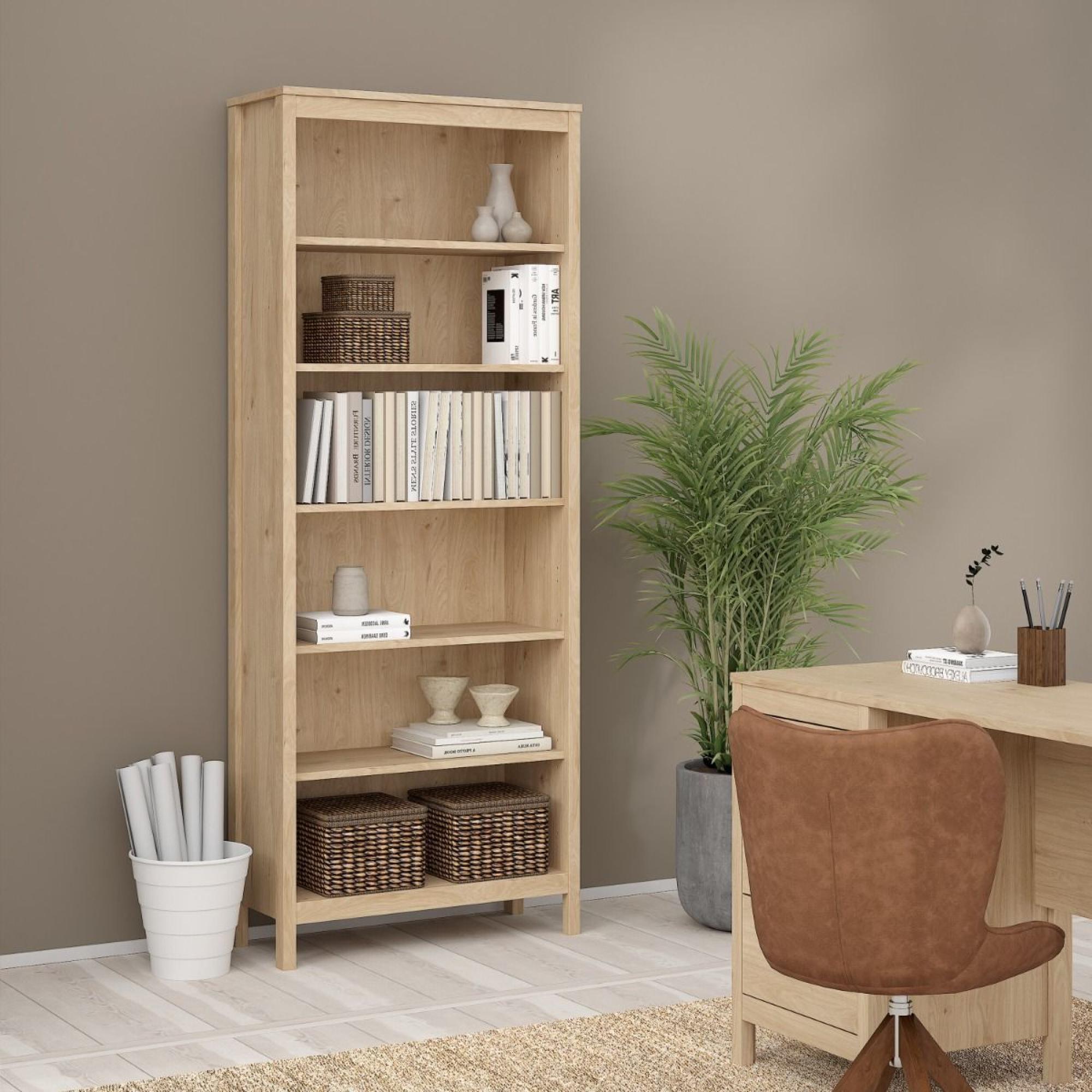 Madrid Bookcase - Jackson Hickory Oak