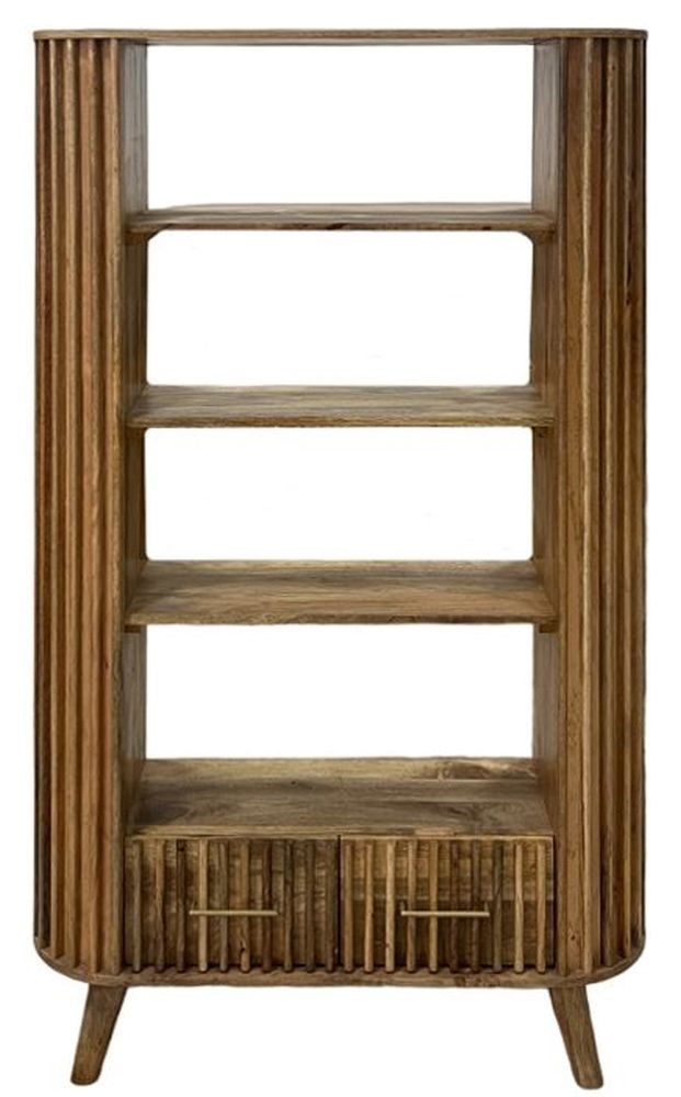 Slated Bookcase - Mango Wood