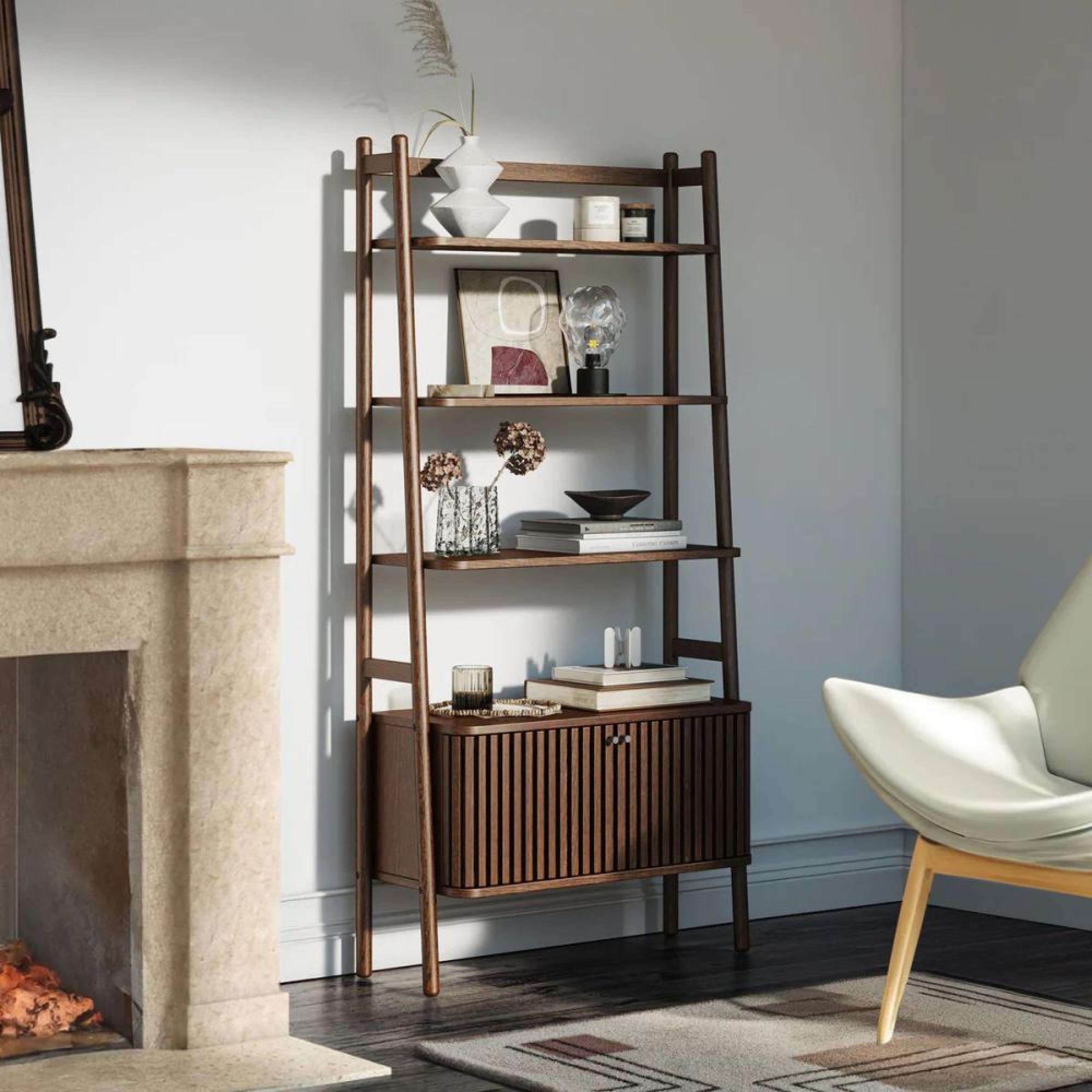 Soho Bookcase - 2 Door - Slatted - Dark Oak