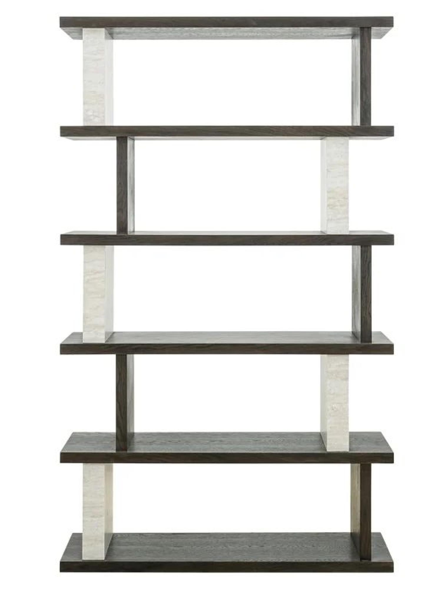 Waldorf Black and White Open Shelving Unit