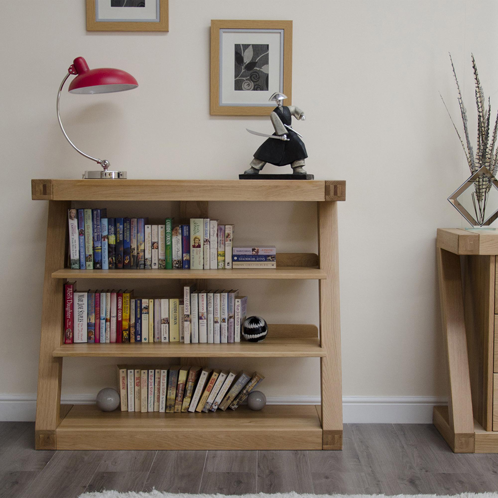 Z Designer Bookcase - Small - Oak
