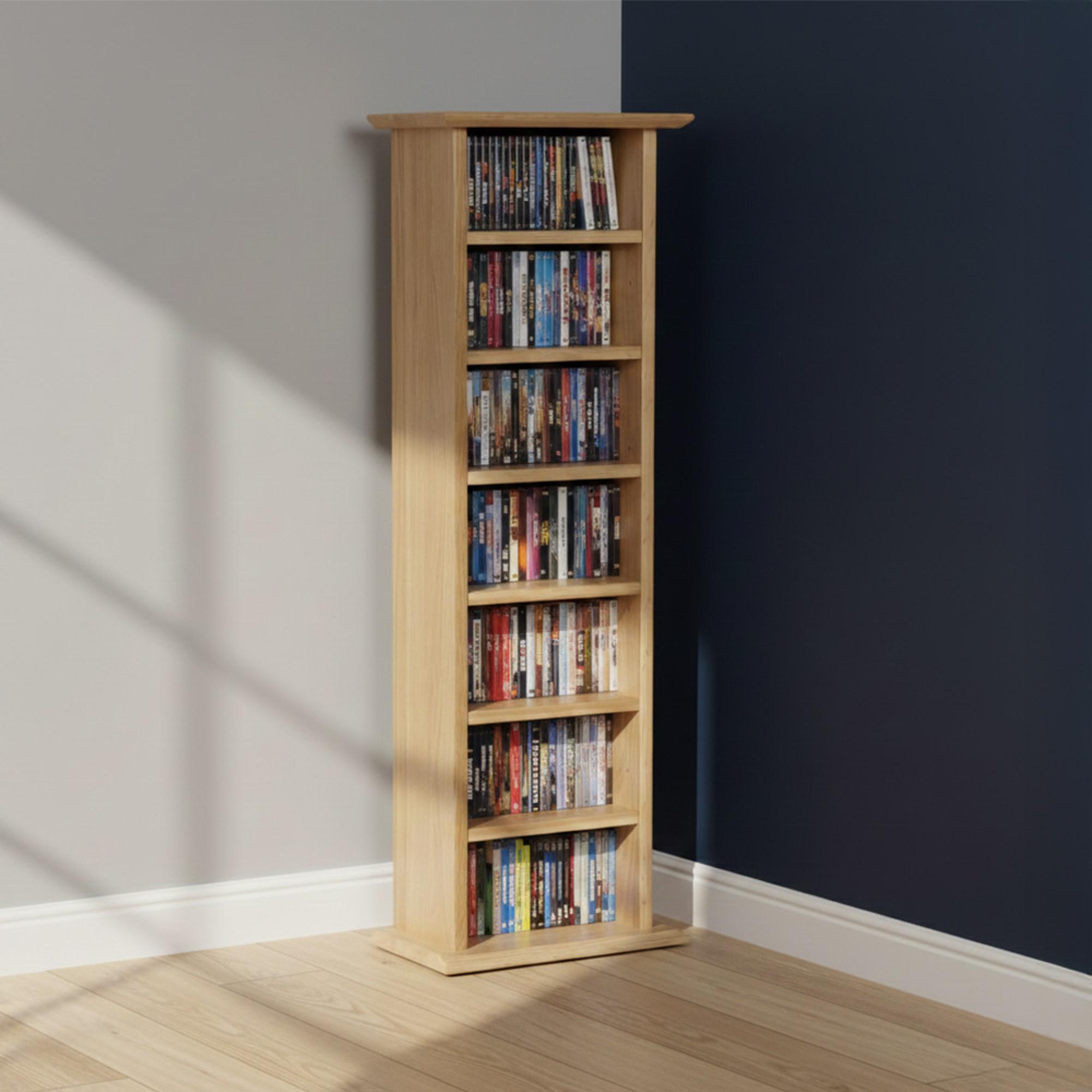 Nimbus CD Rack - Tall - Oak