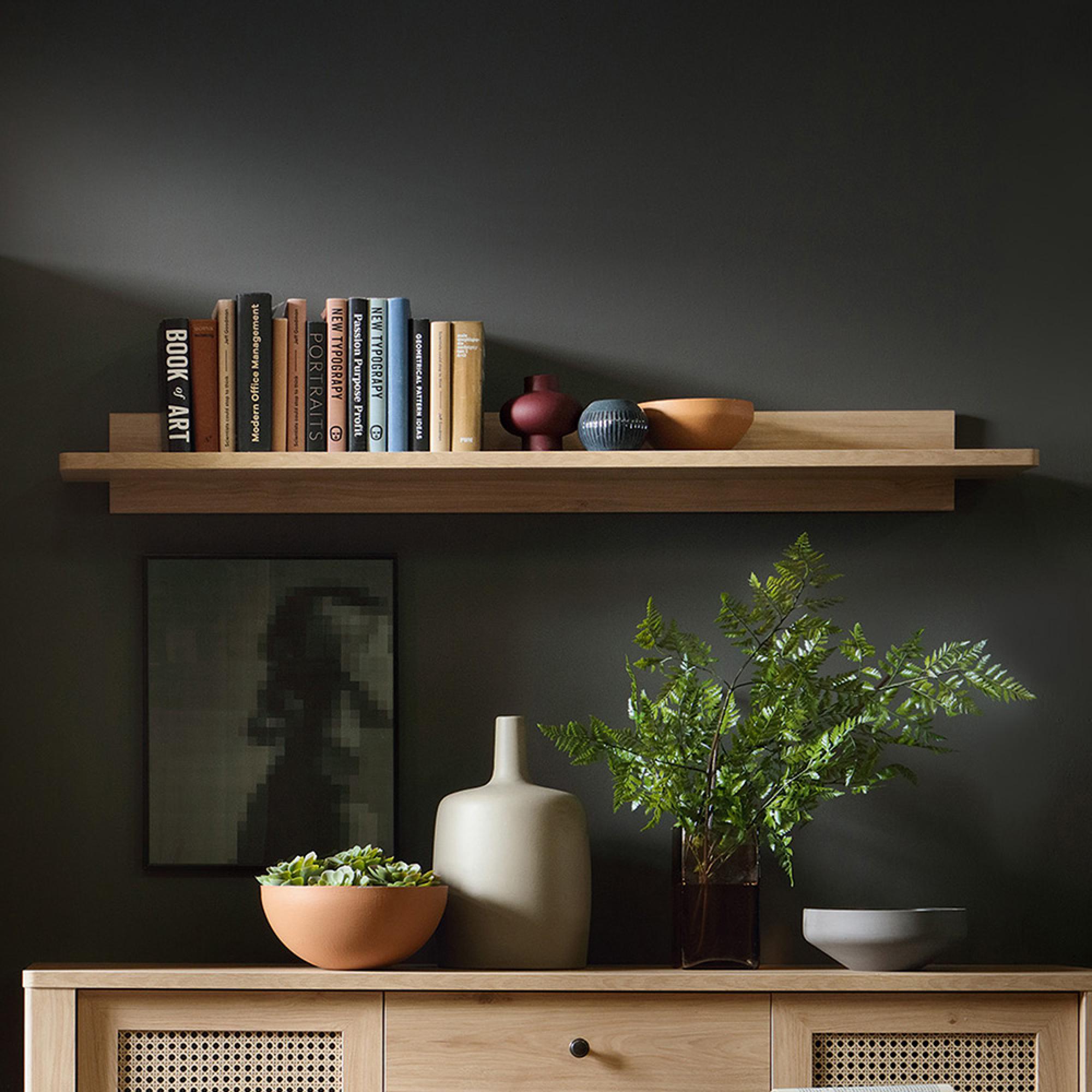 Cestino Wall Shelf - Oak
