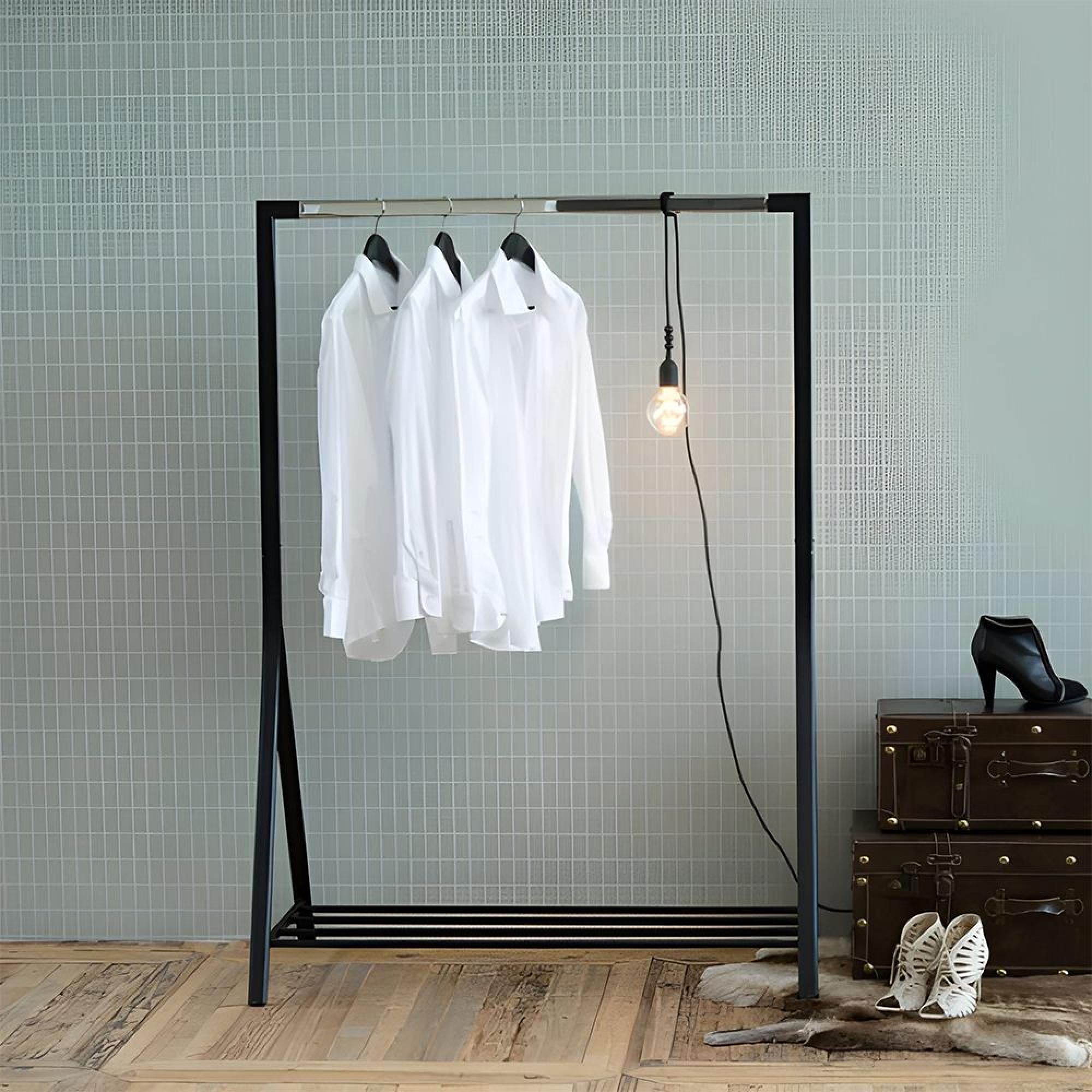 Brent Clothes Rack - Black Metal