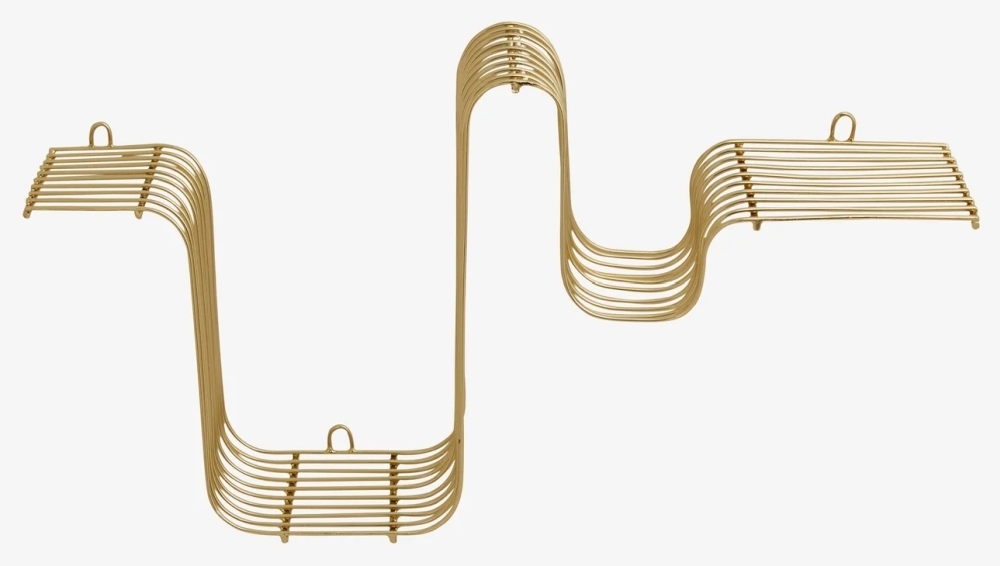 Brava Wall Shelf - Brass - Metal