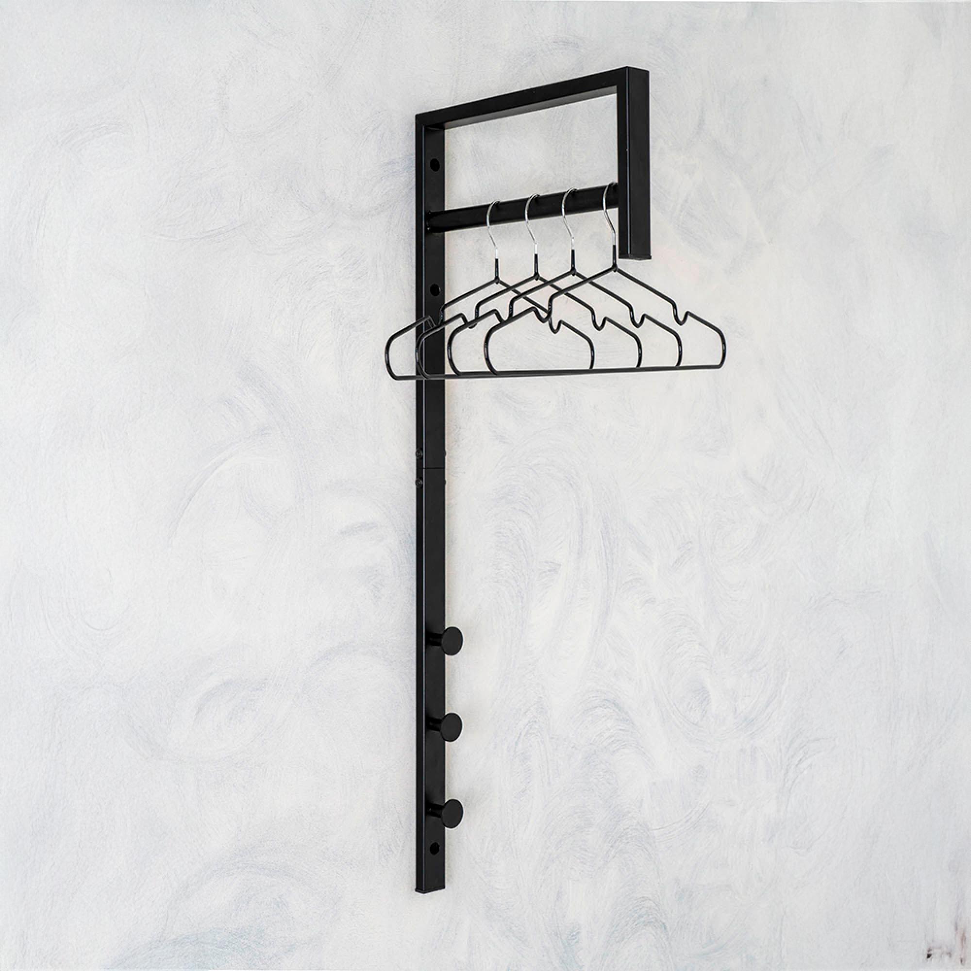 Trento Clothes Rack - Black Metal
