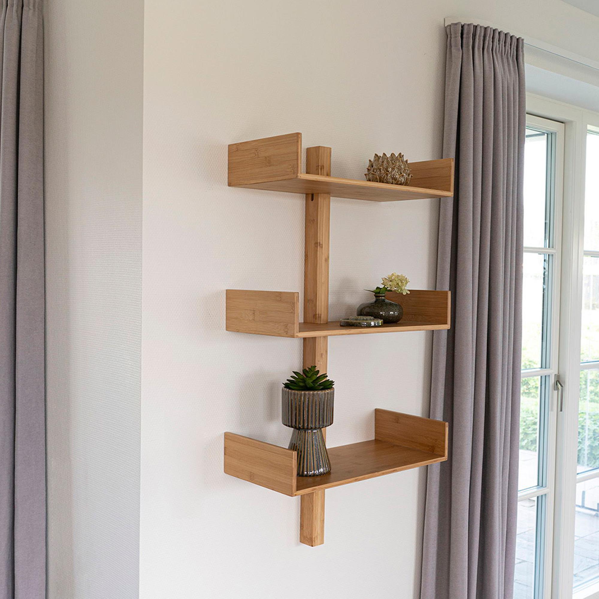 Villa Shelf - 3 Shelves - Bamboo - Natural