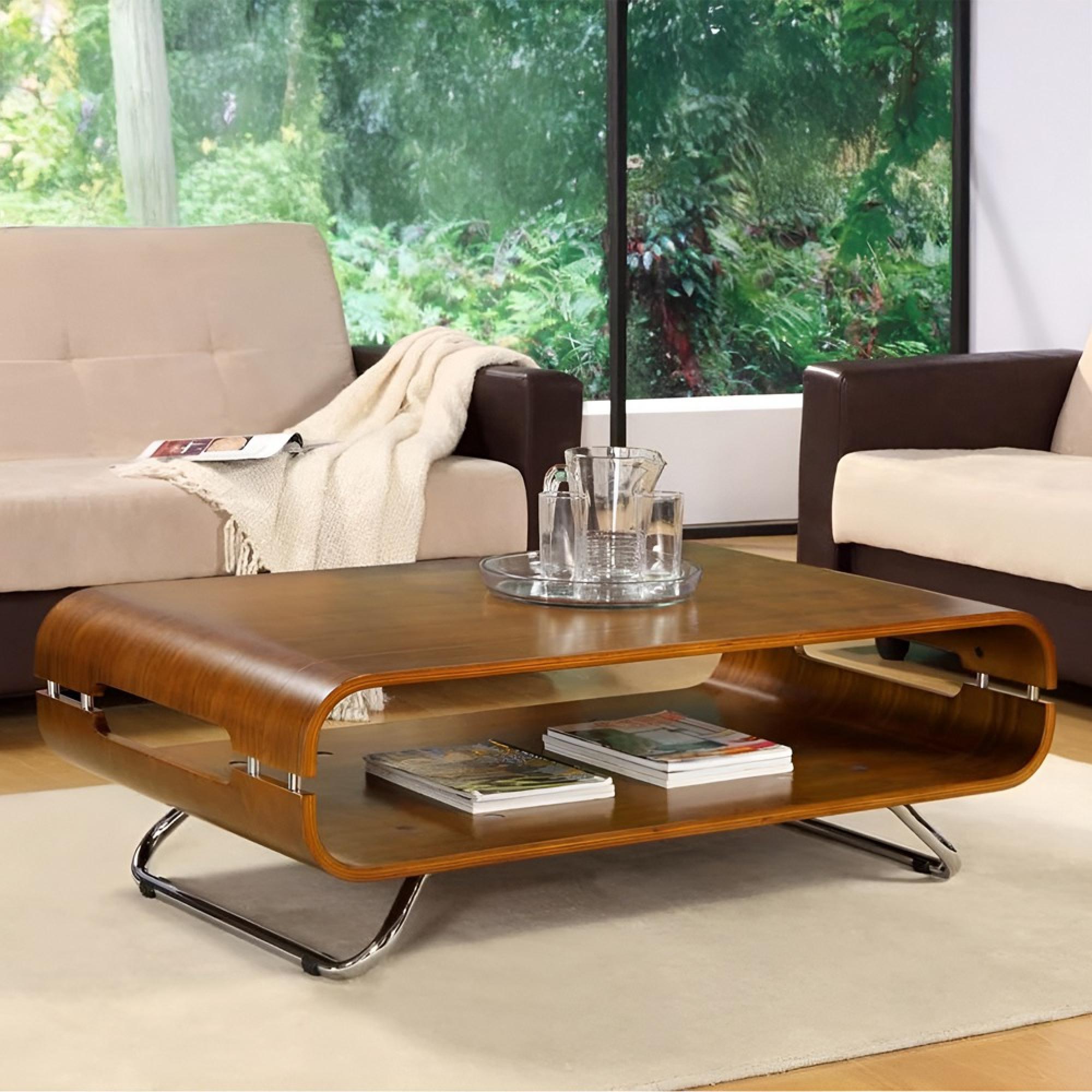 Curve Coffee Table - Walnut - JF302
