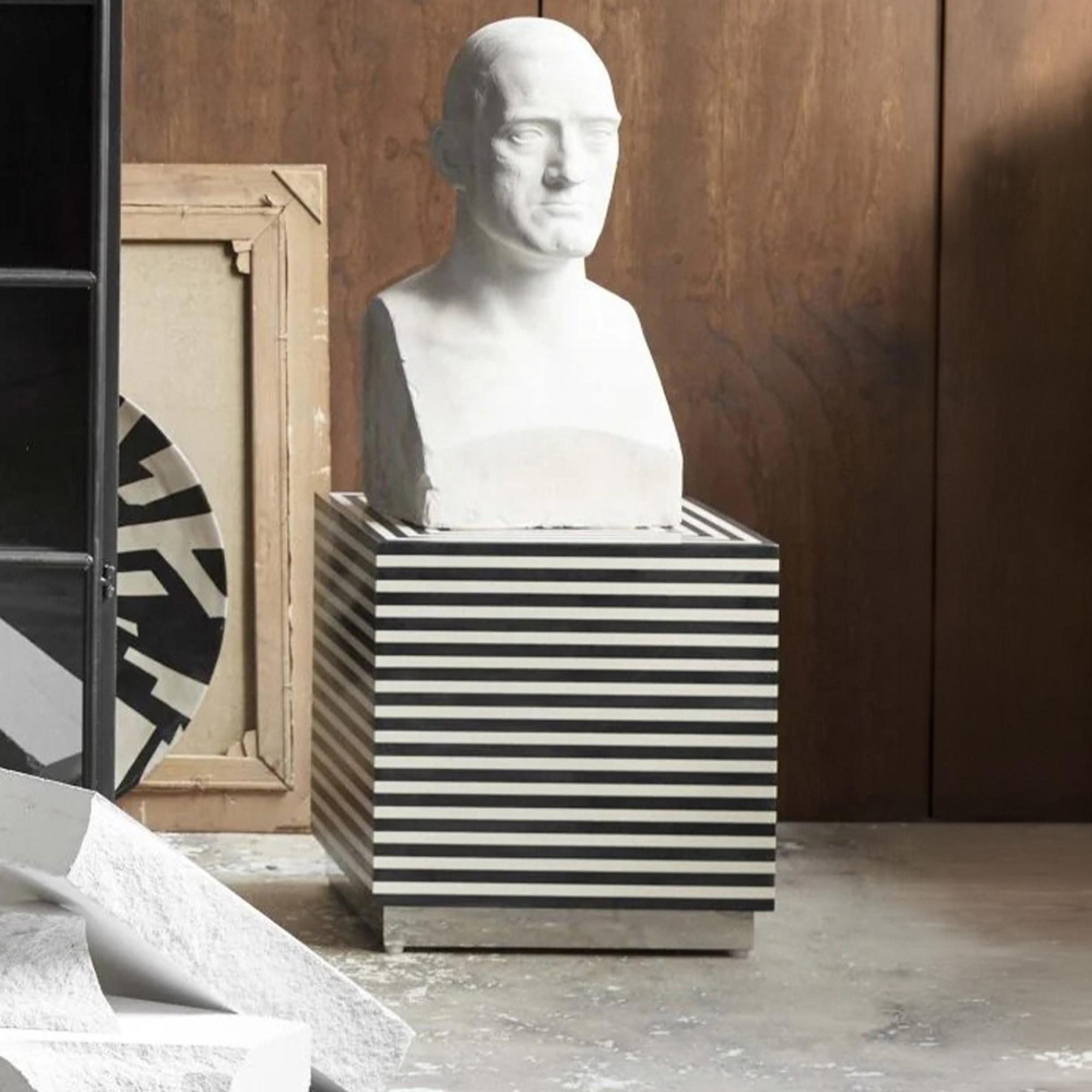 Taura Coffee Table - Square - Black & White