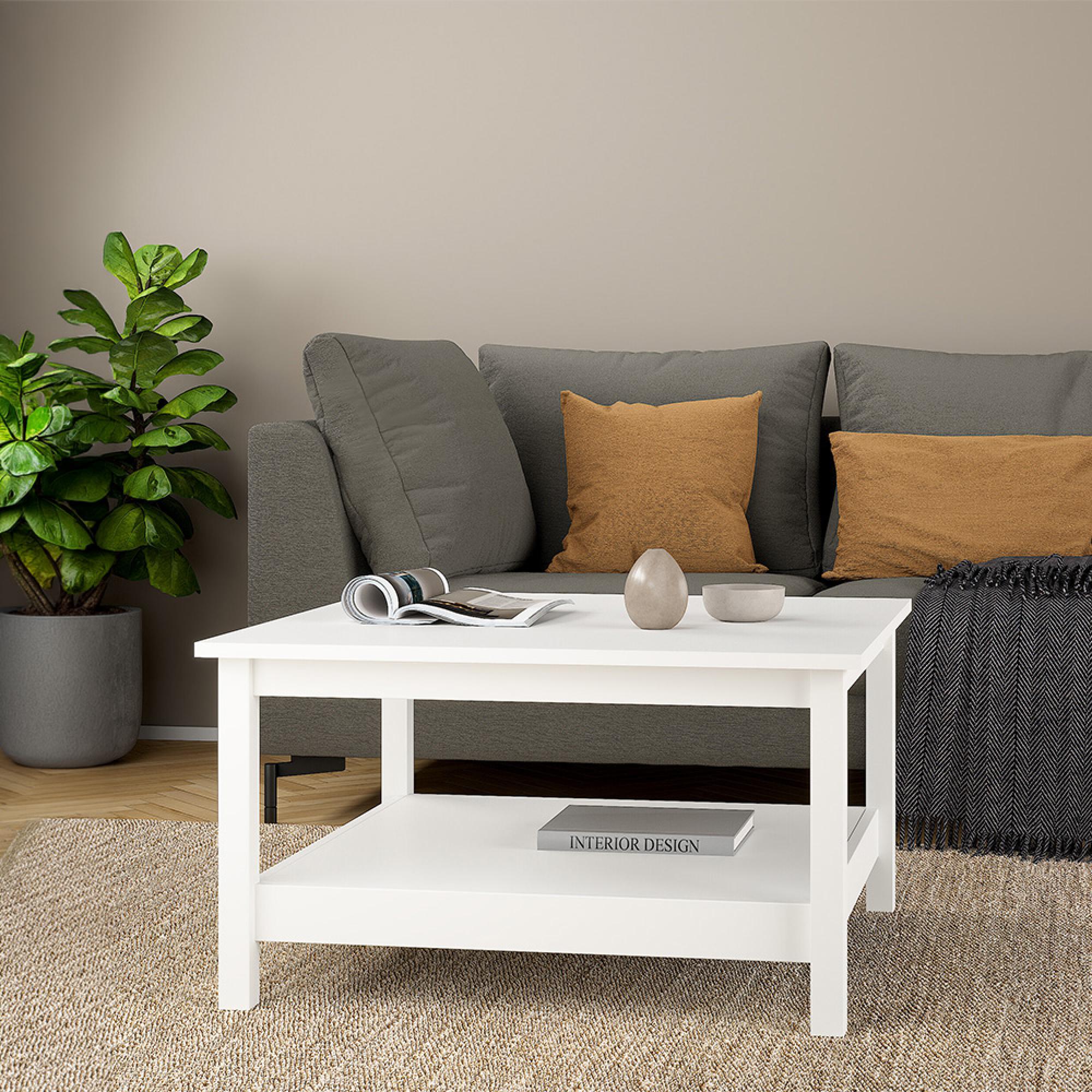 Barcelona Coffee Table - Square - White