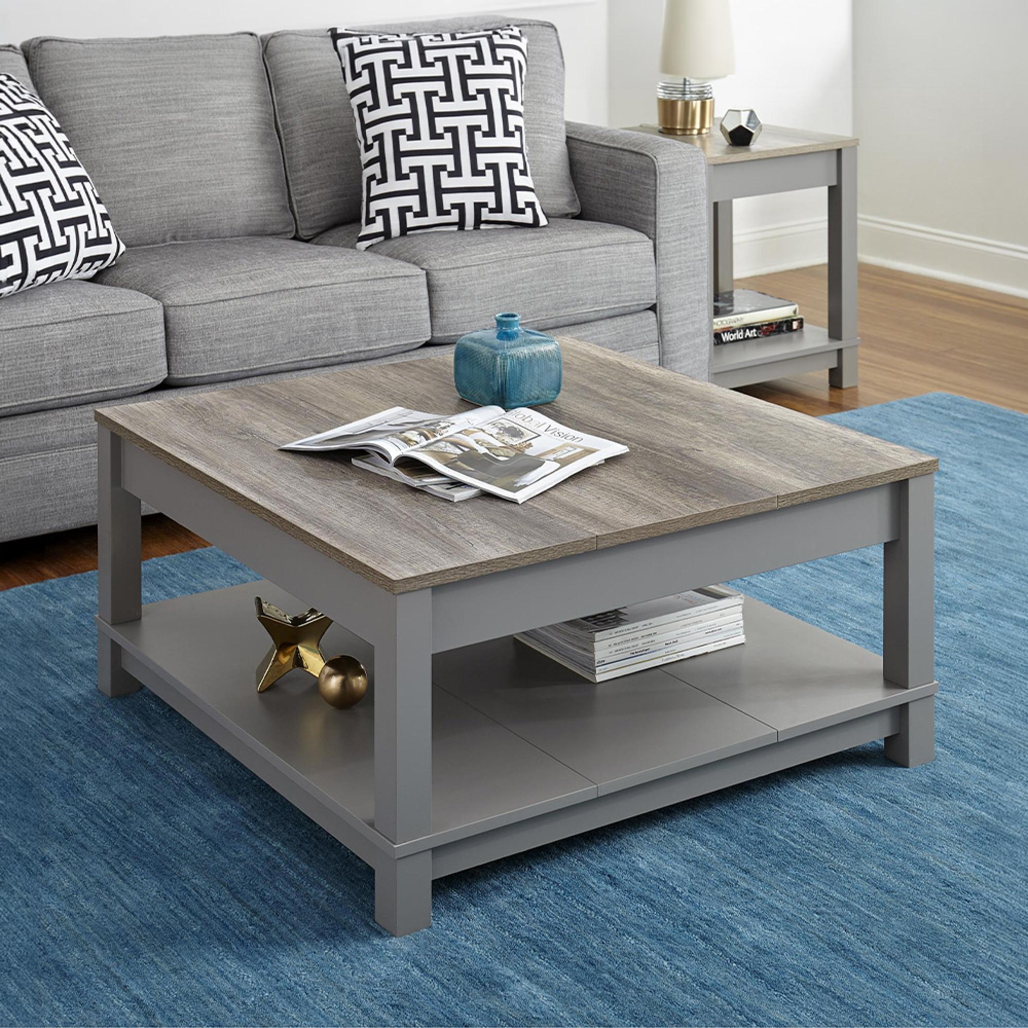 Carver Coffee Table - Weathered Oak & Grey - 5047096COMUK