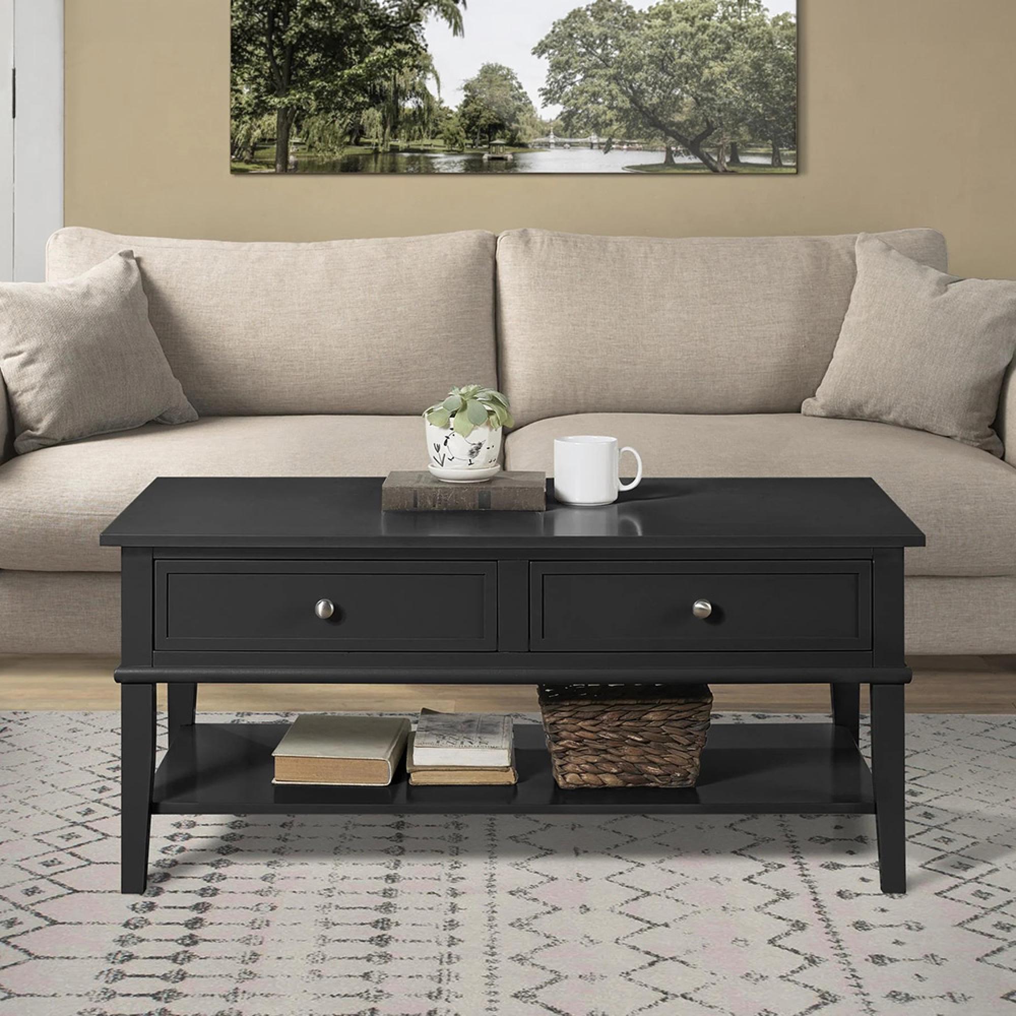 Franklin Coffee Table - Black - 7917872COMUK