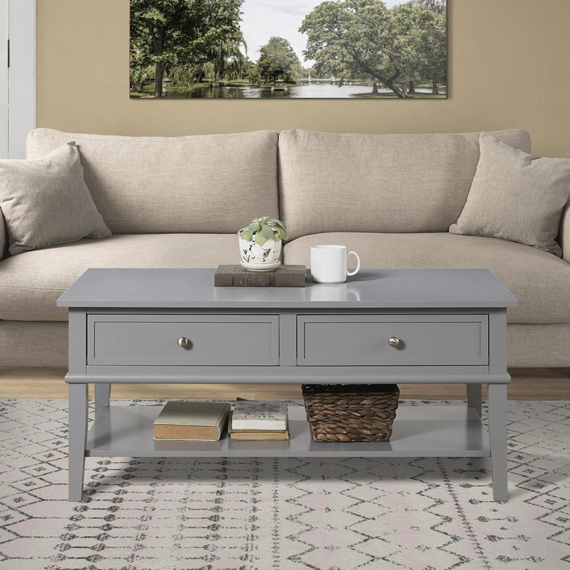 Franklin Coffee Table - Grey - 7917815COMUK