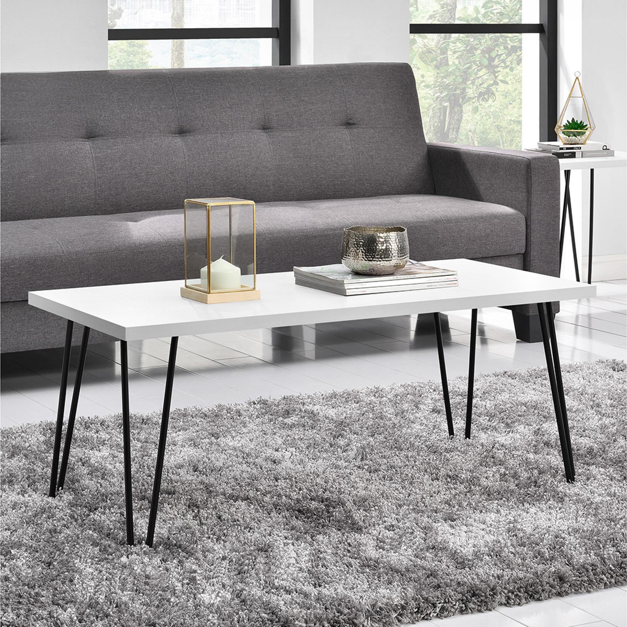 Owen Retro Coffee Table - White - 5011015COMUK