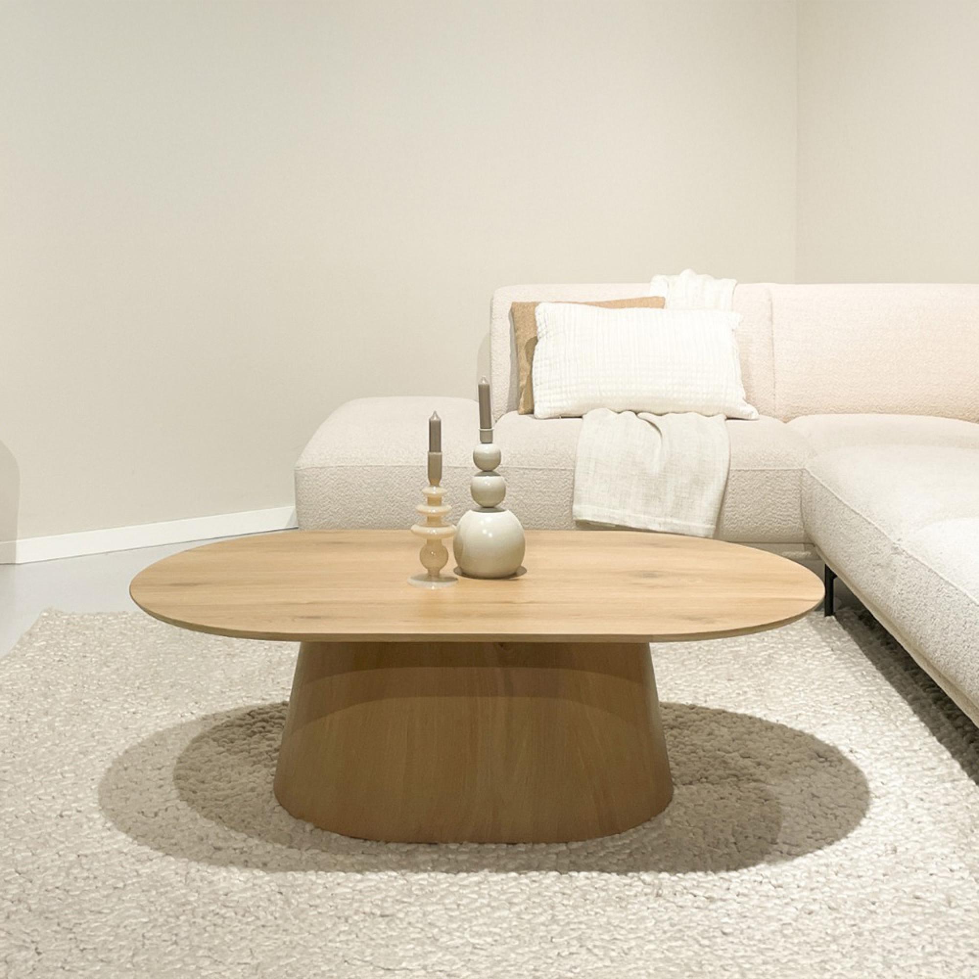 Novero Coffee Table - Oval - Natural Oak
