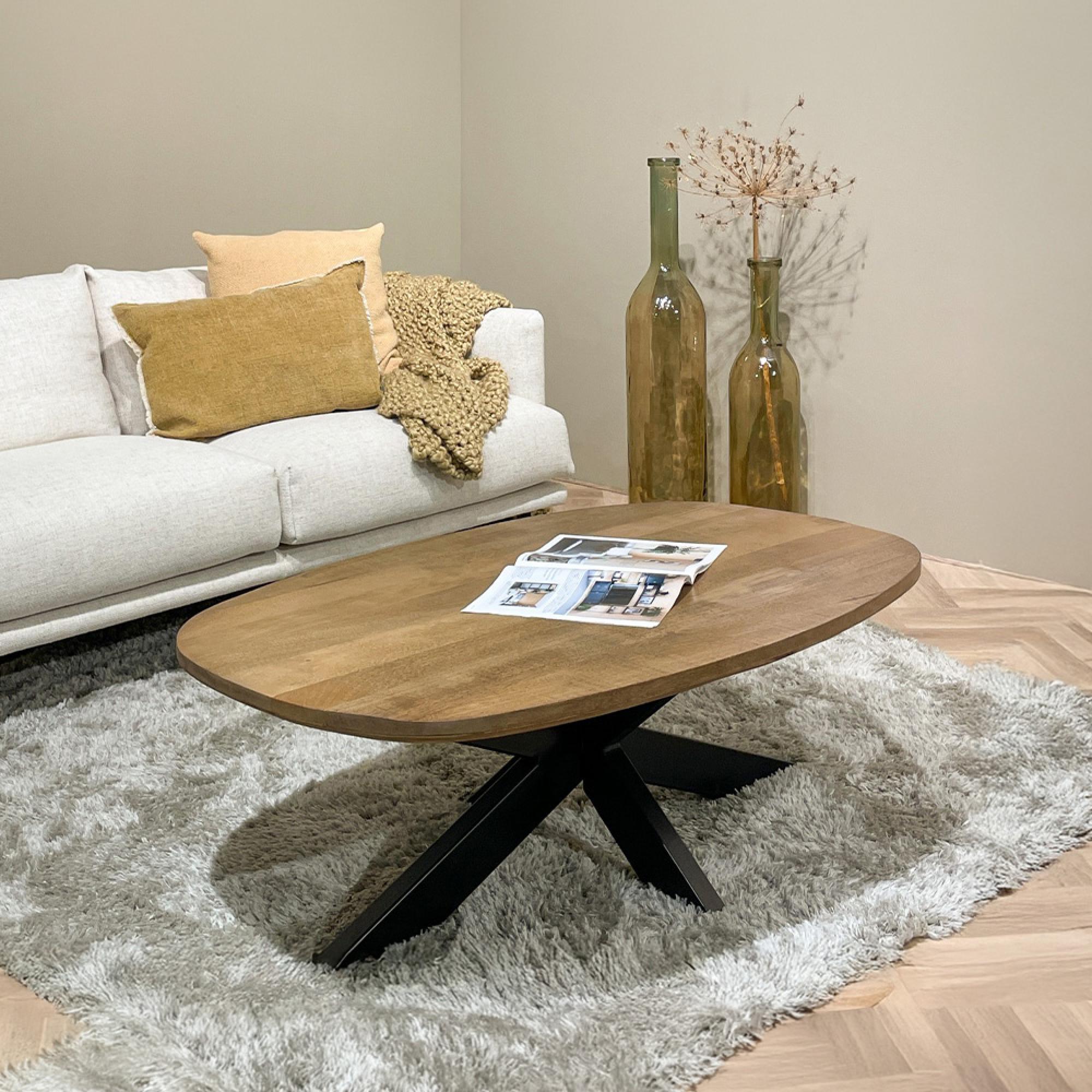 Jesper Coffee Table - Oval - Large - Natural - Mango Wood