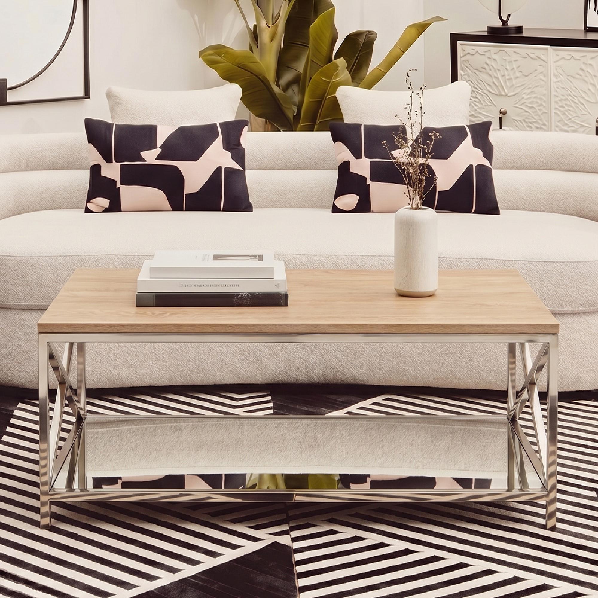 Chiswick Coffee Table - Oak and Metal