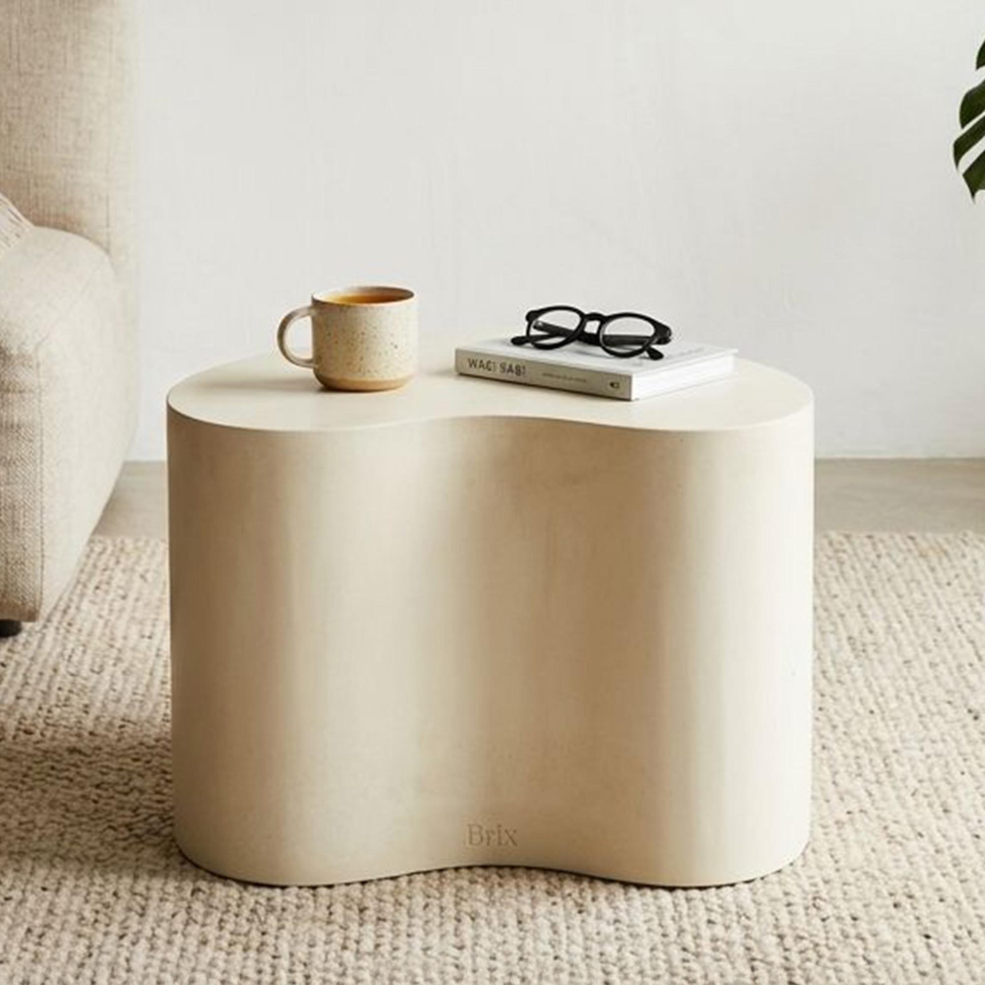 Brix Organic Coffee Table - Abstract - Small - Sandy - Concrete