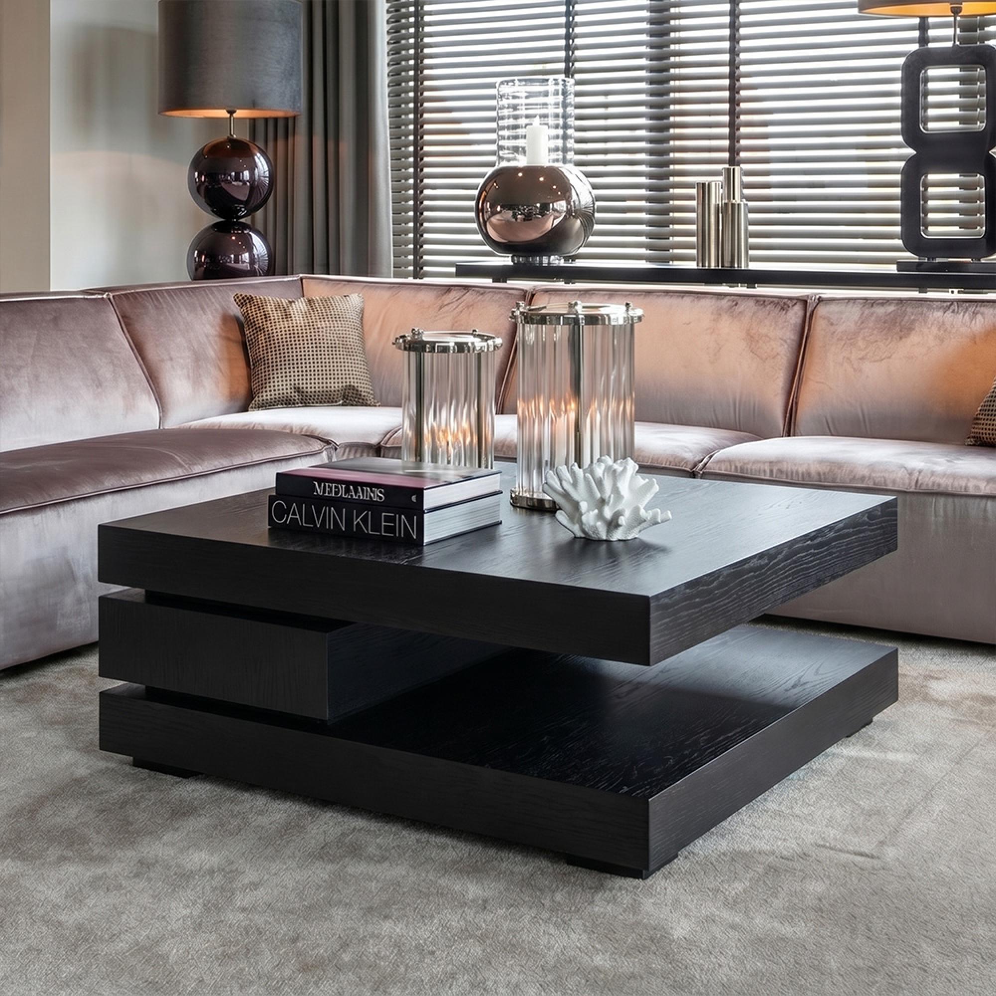 Oakura Black Oak C Blok Coffee Table