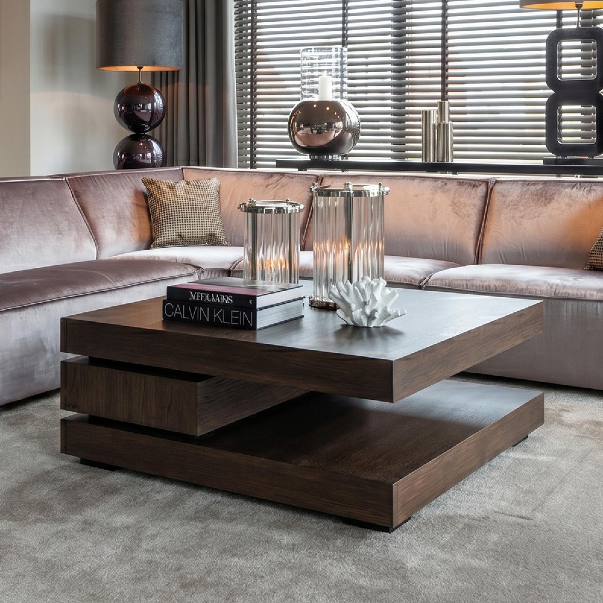 Oakura Dark Oak C Blok Coffee Table
