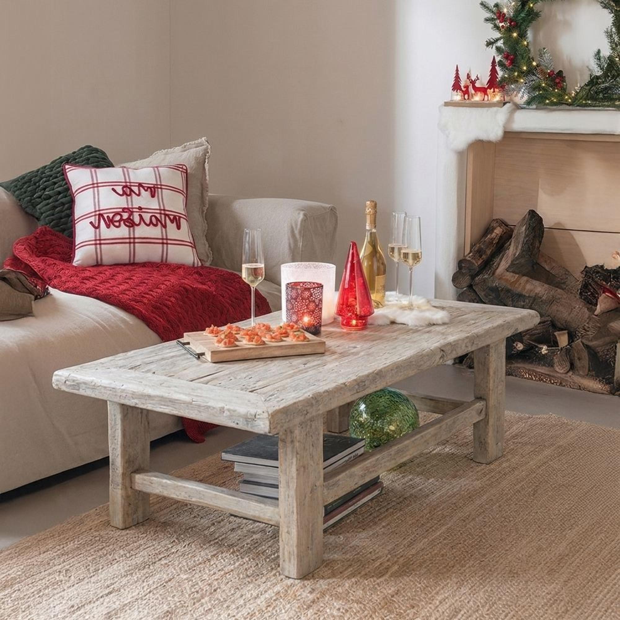 Coffee Table - Rustic Natural - Distressed Wood